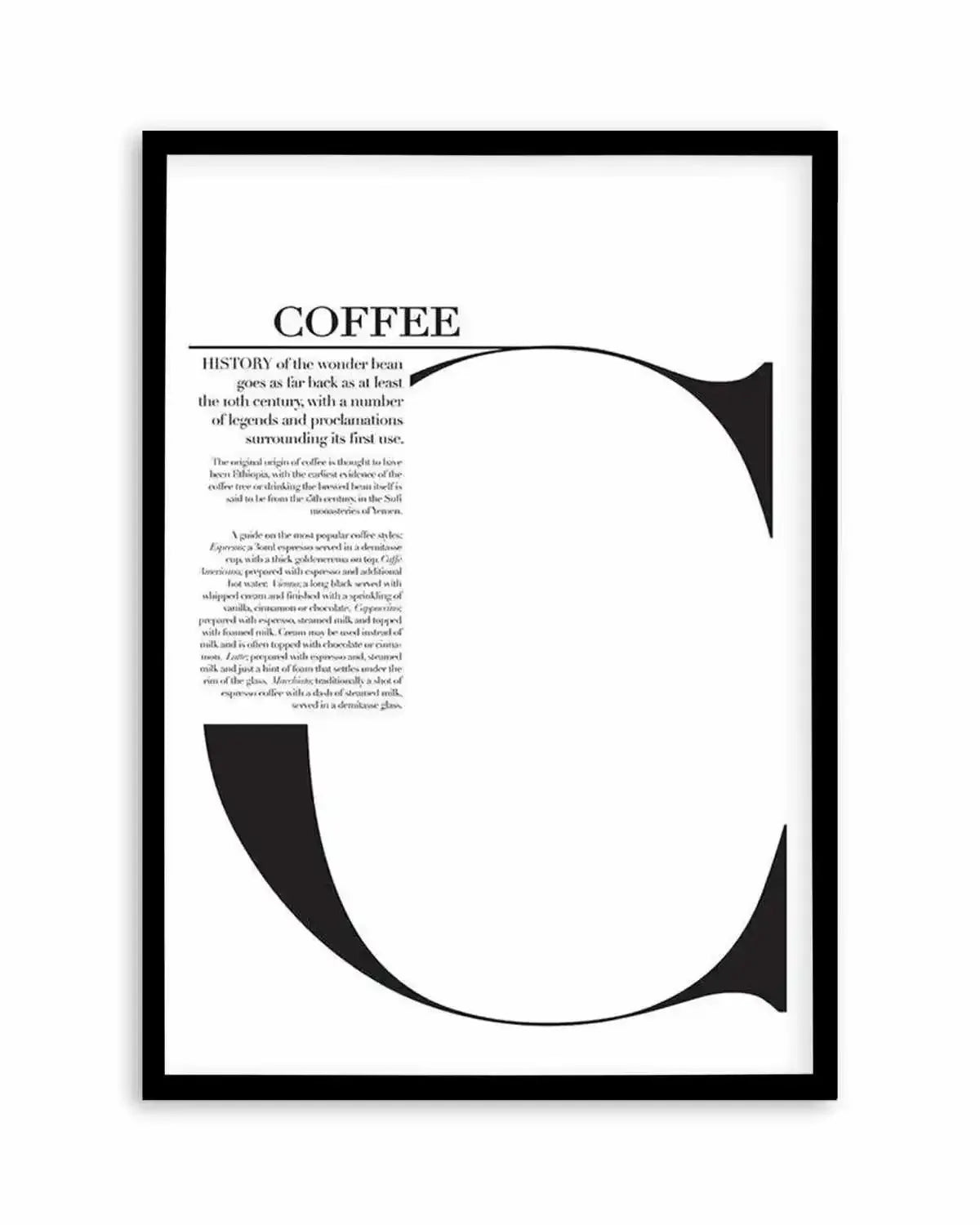 Coffee Art Print from Olive et Oriel where you can shop wallpaper and artworks online