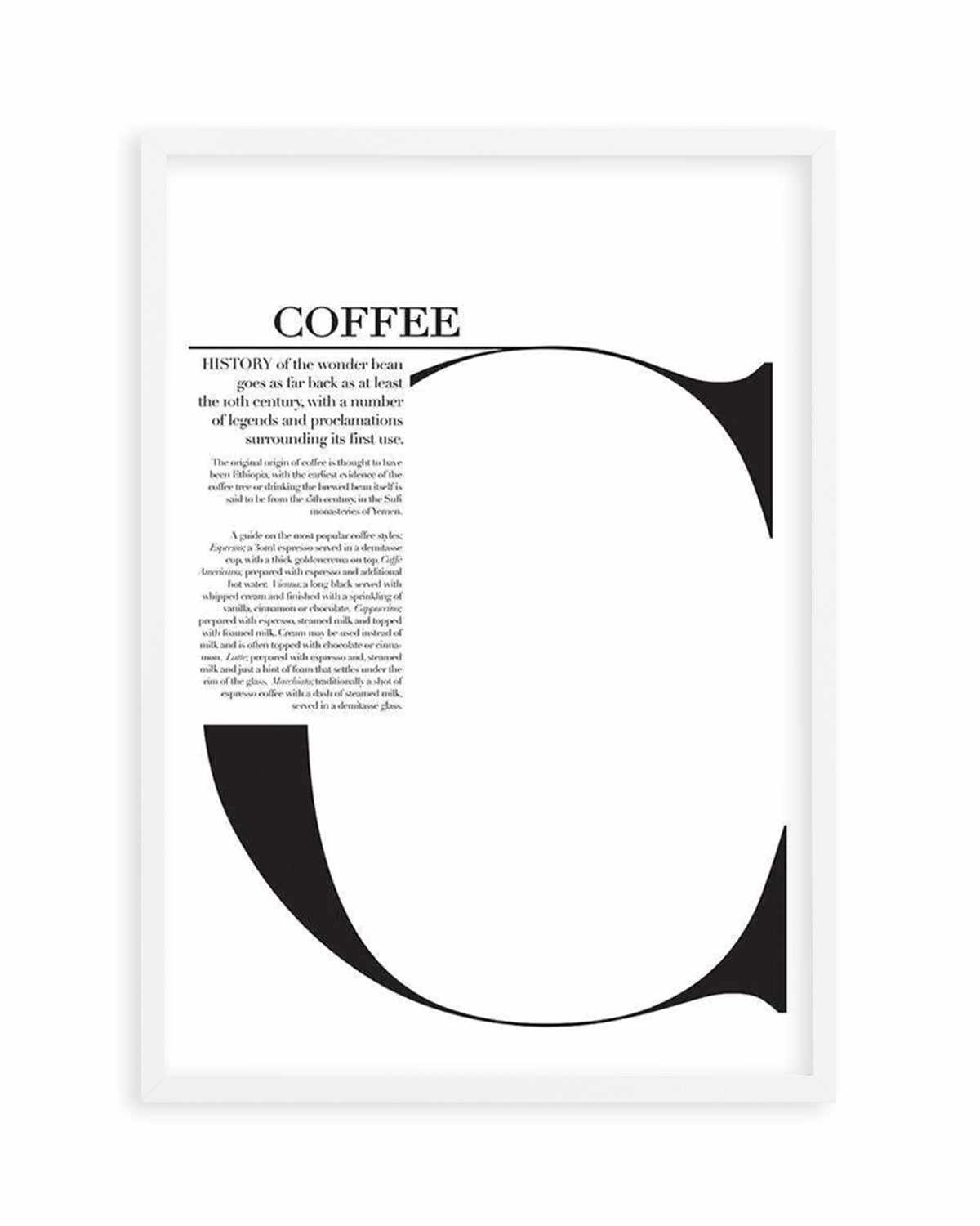 Coffee Art Print