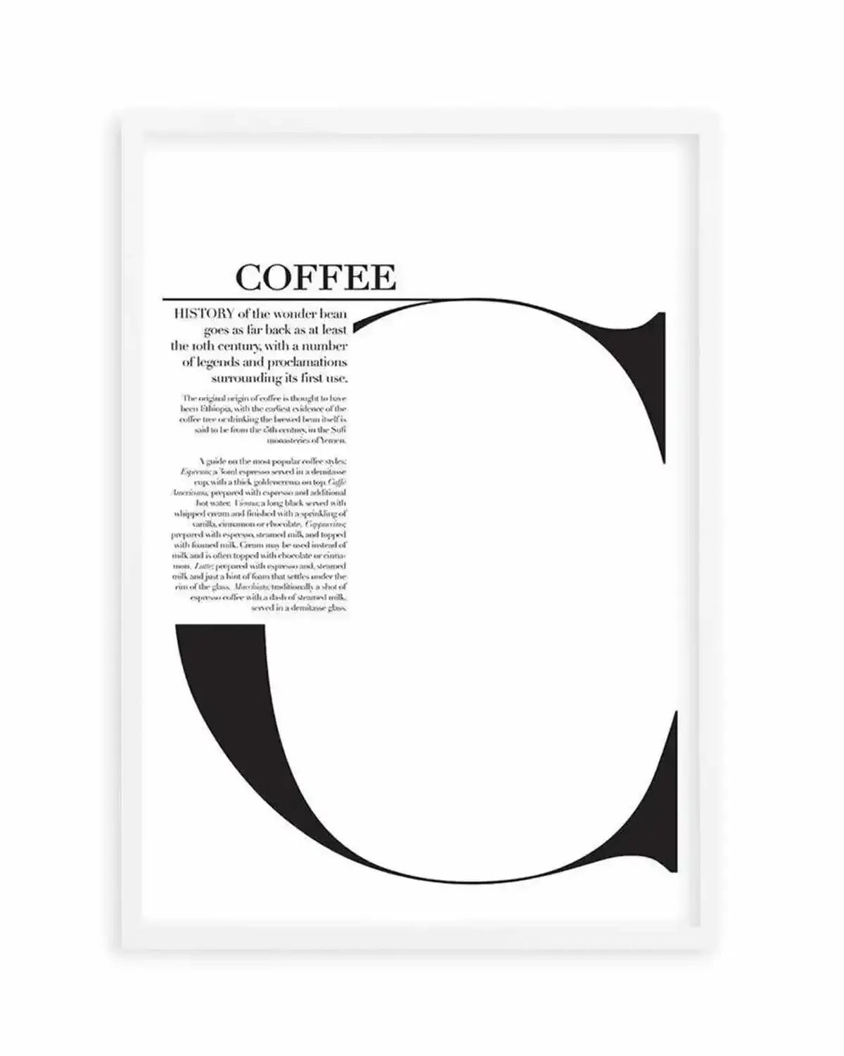Coffee Art Print from Olive et Oriel where you can shop wallpaper and artworks online