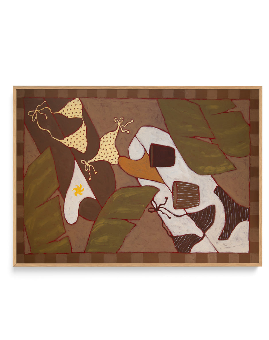 Coffee Break 3 by Erin Champ | Framed Canvas Art Print