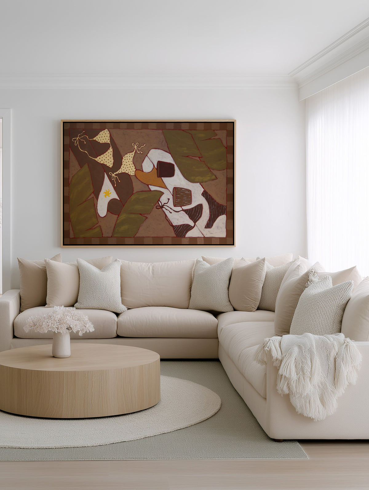 Coffee Break 3 by Erin Champ | Framed Canvas Art Print