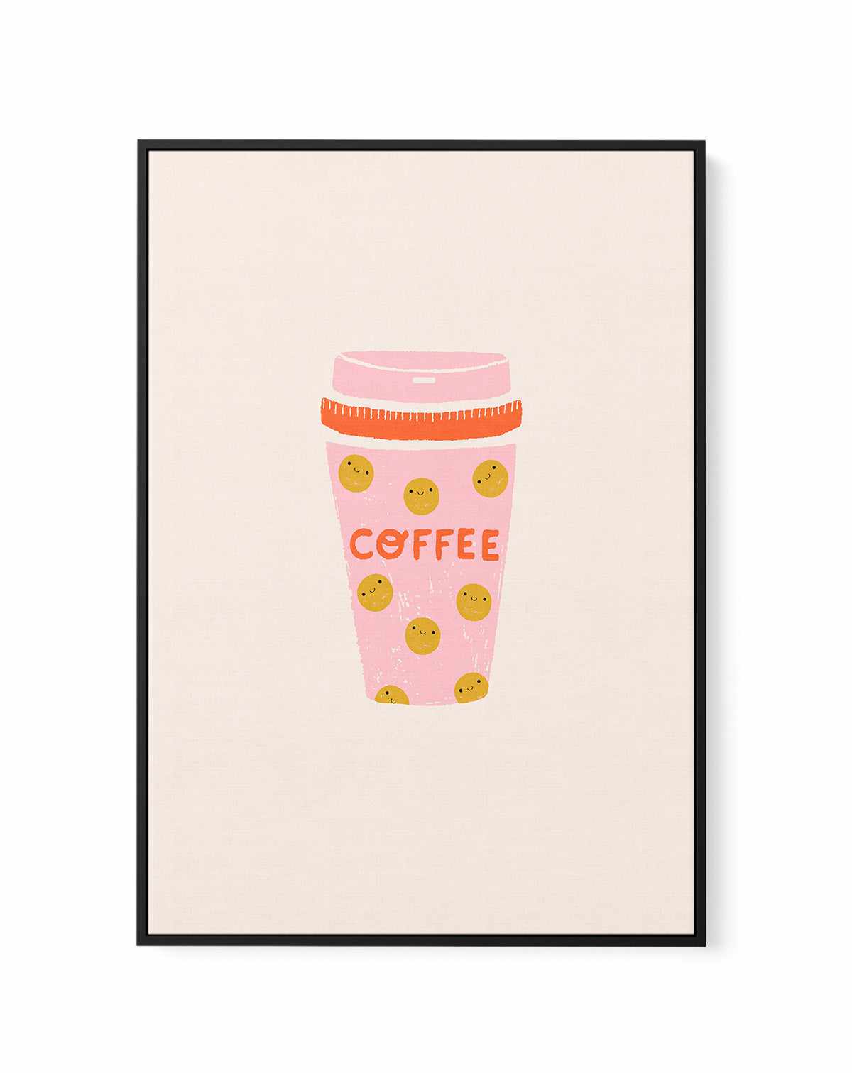 Coffee By Aislinn Simmonds | Framed Canvas Art Print