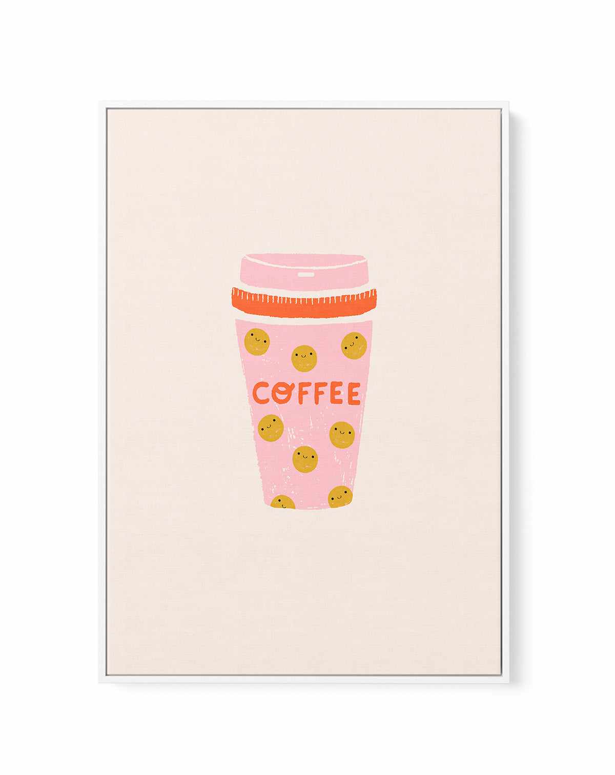 Coffee By Aislinn Simmonds | Framed Canvas Art Print