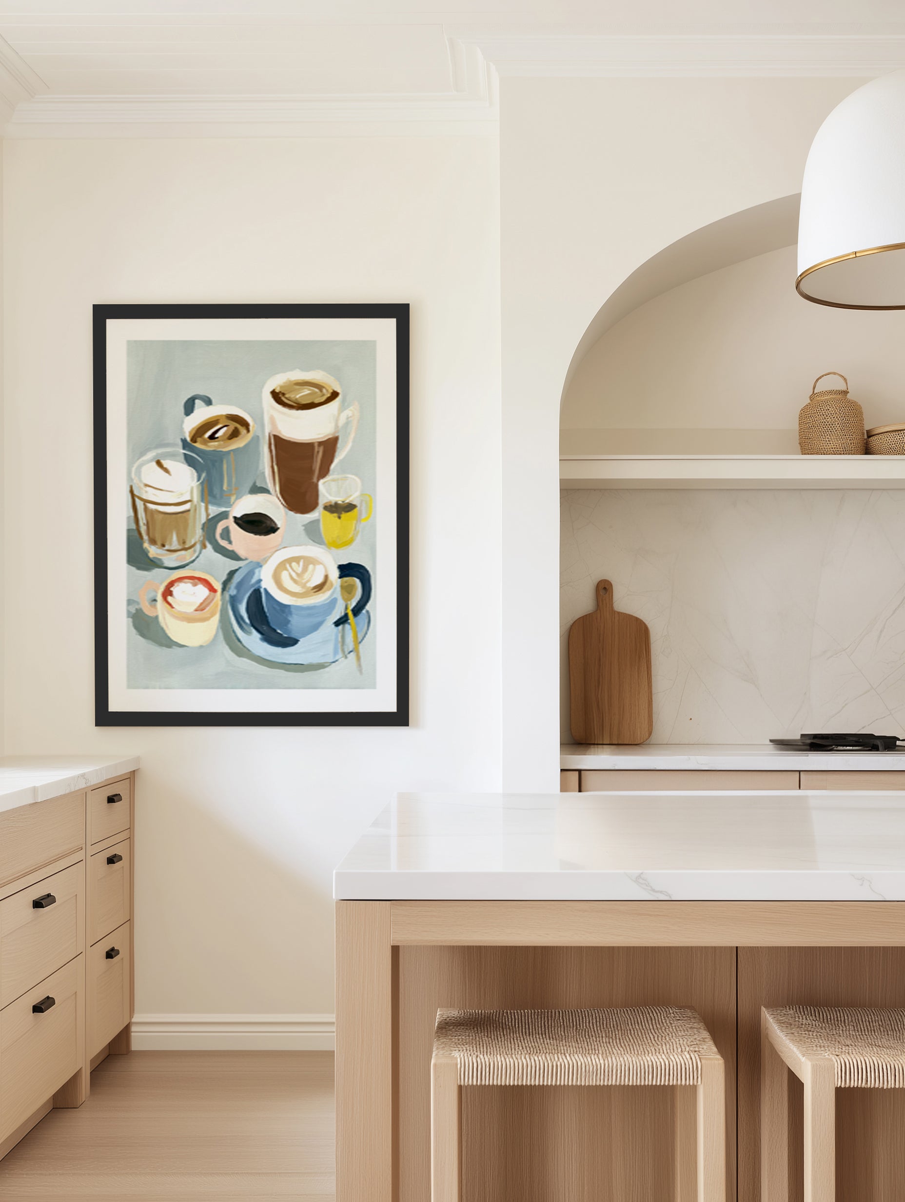 Coffee Club | Art Print from Olive et Oriel where you can shop wallpaper and artworks online
