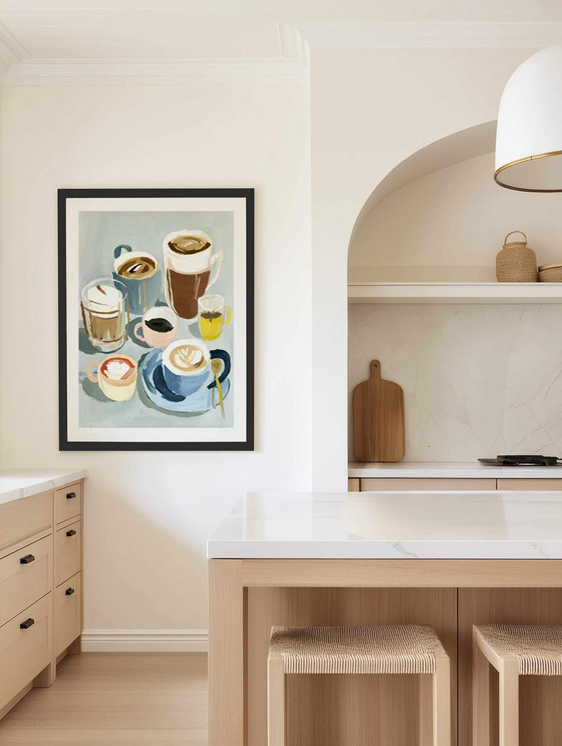 Coffee Club | Art Print from Olive et Oriel where you can shop wallpaper and artworks online