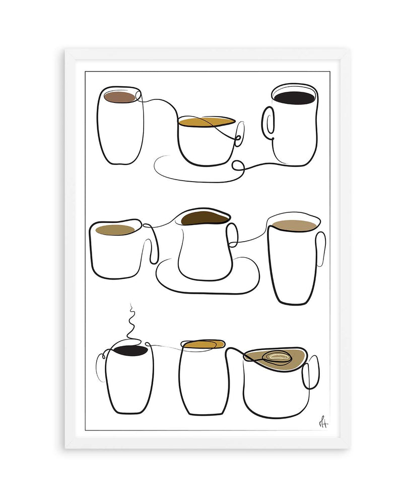 Coffee Cups by Mette Handberg | Art Print