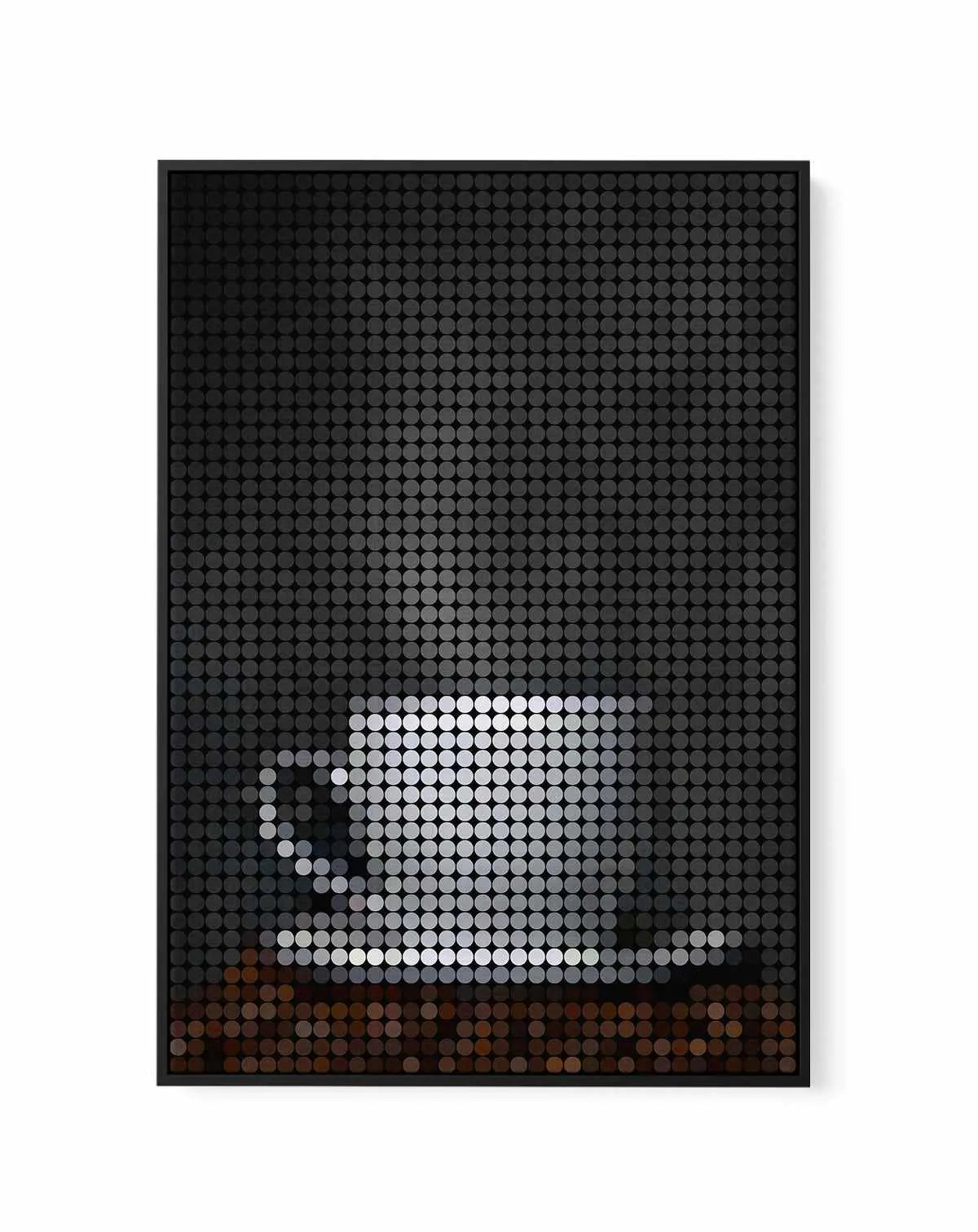 Coffee Dots I | Framed Canvas Art Print from Olive et Oriel where you can shop wallpaper and artworks online