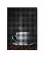 Coffee Dots I | Framed Canvas Art Print