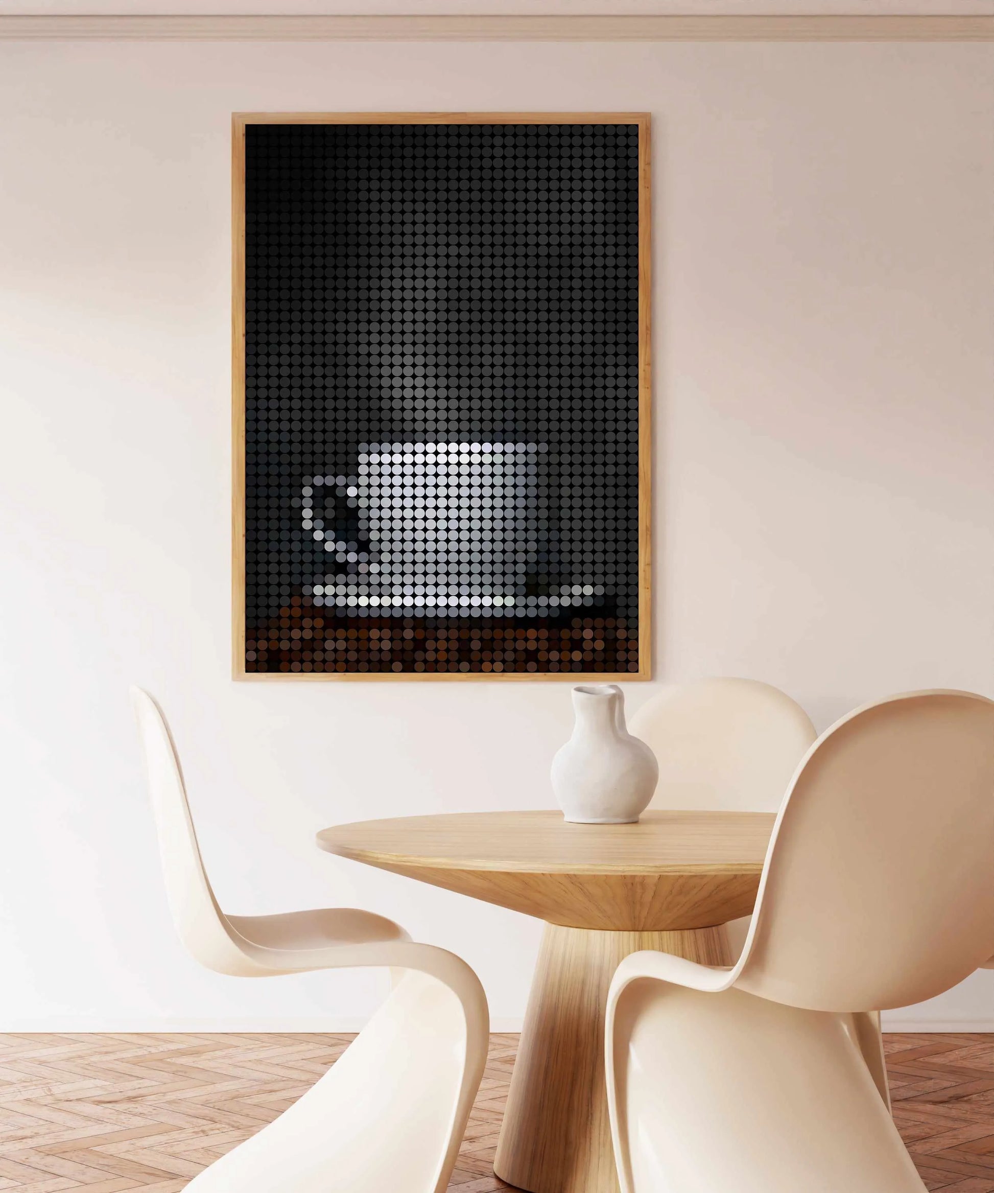 Coffee Dots I | Art Print from Olive et Oriel where you can shop wallpaper and artworks online