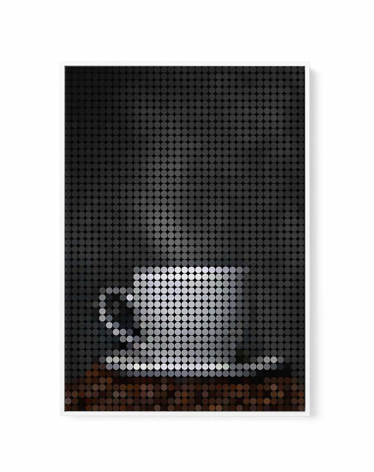 Coffee Dots I | Framed Canvas Art Print from Olive et Oriel where you can shop wallpaper and artworks online