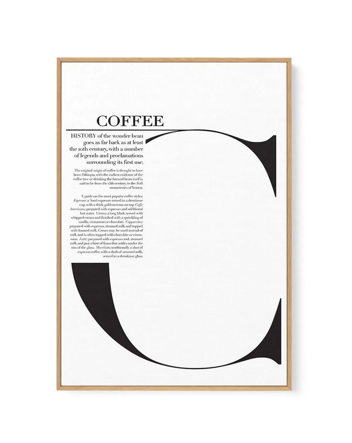 Coffee | Framed Canvas-CANVAS-You can shop wall art online with Olive et Oriel for everything from abstract art to fun kids wall art. Our beautiful modern art prints and canvas art are available from large canvas prints to wall art paintings and our proudly Australian artwork collection offers only the highest quality framed large wall art and canvas art Australia - You can buy fashion photography prints or Hampton print posters and paintings on canvas from Olive et Oriel and have them delivered