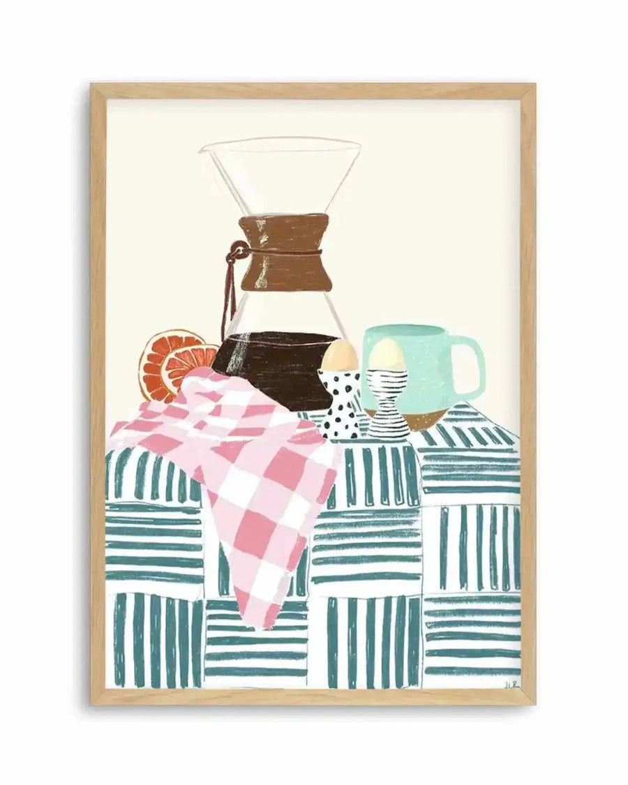 Coffee Hour by Jenny Liz Rome Art Print from Olive et Oriel where you can shop wallpaper and artworks online