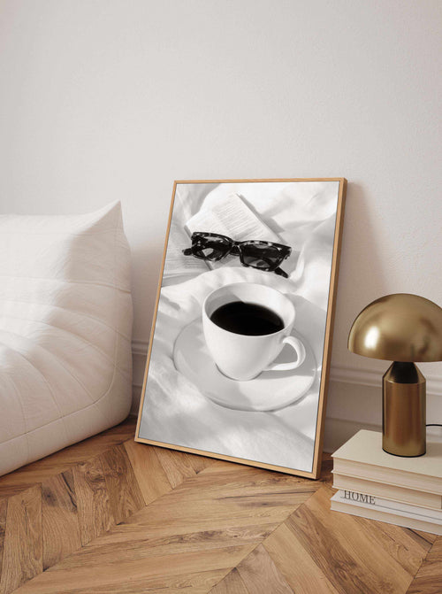 Coffee In Bed by Pictufy Studio III | Framed Canvas Art Print