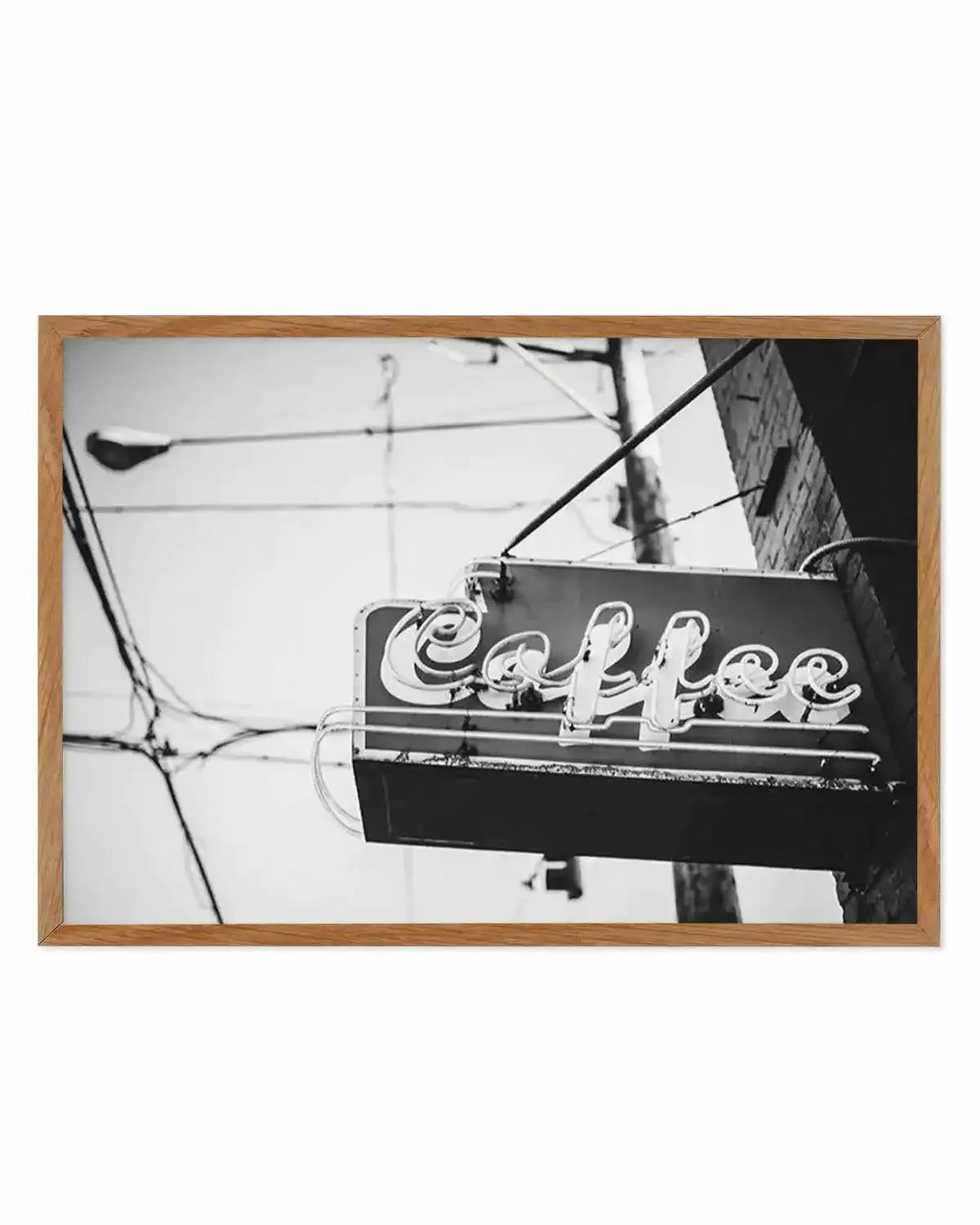 Coffee Sign Art Print from Olive et Oriel where you can shop wallpaper and artworks online