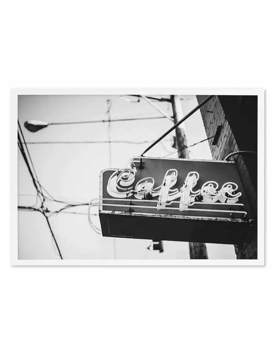 Coffee Sign Art Print from Olive et Oriel where you can shop wallpaper and artworks online