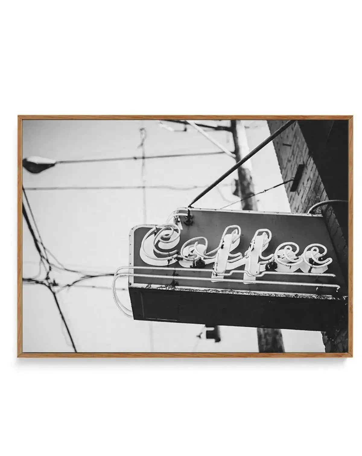 Coffee Sign | Framed Canvas-CANVAS-You can shop wall art online with Olive et Oriel for everything from abstract art to fun kids wall art. Our beautiful modern art prints and canvas art are available from large canvas prints to wall art paintings and our proudly Australian artwork collection offers only the highest quality framed large wall art and canvas art Australia - You can buy fashion photography prints or Hampton print posters and paintings on canvas from Olive et Oriel and have them deli