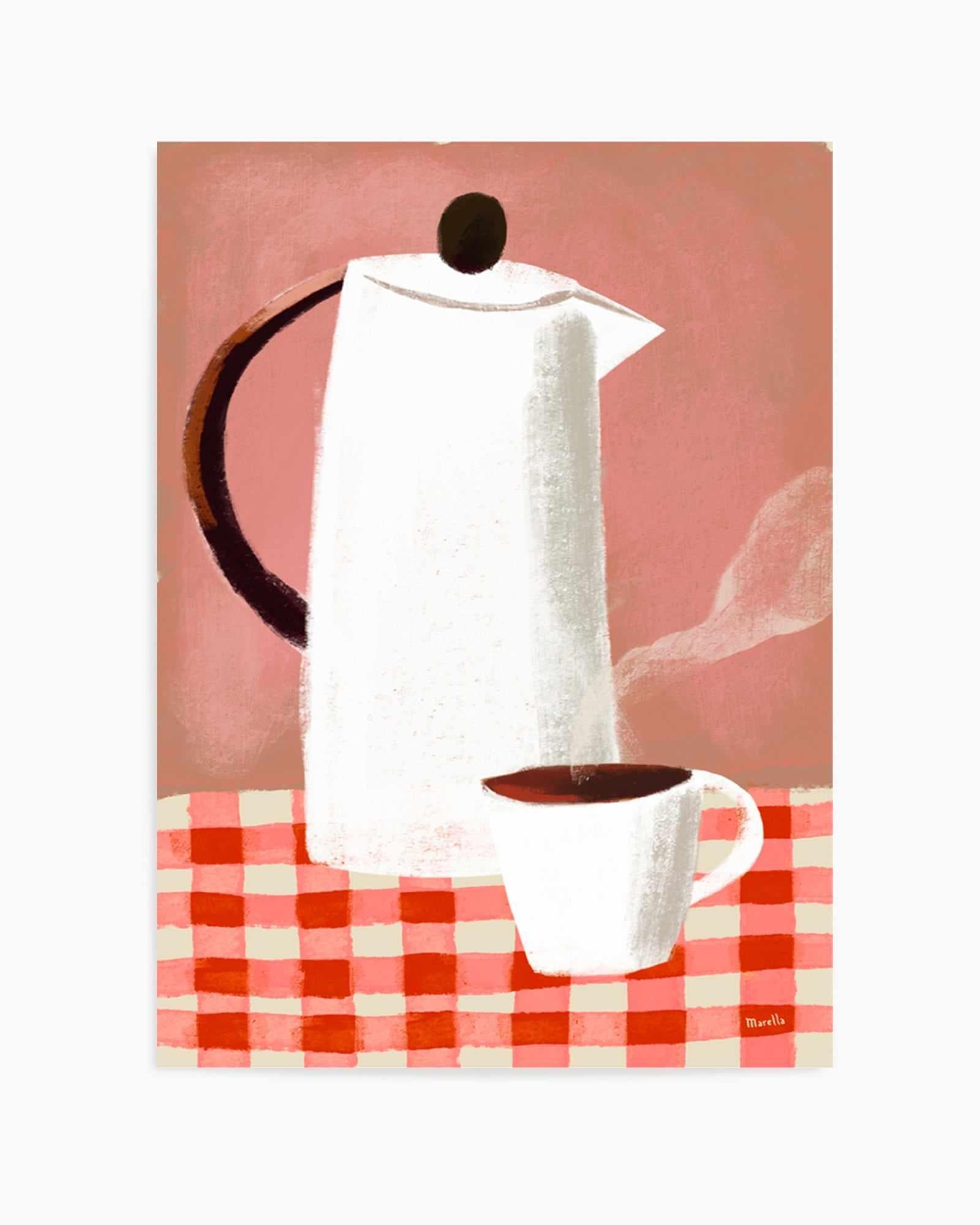 Coffee by Marco Marella | Art Print from Olive et Oriel where you can shop wallpaper and artworks online