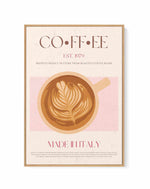 Coffee By Nazma Khokhar | Framed Canvas Art Print