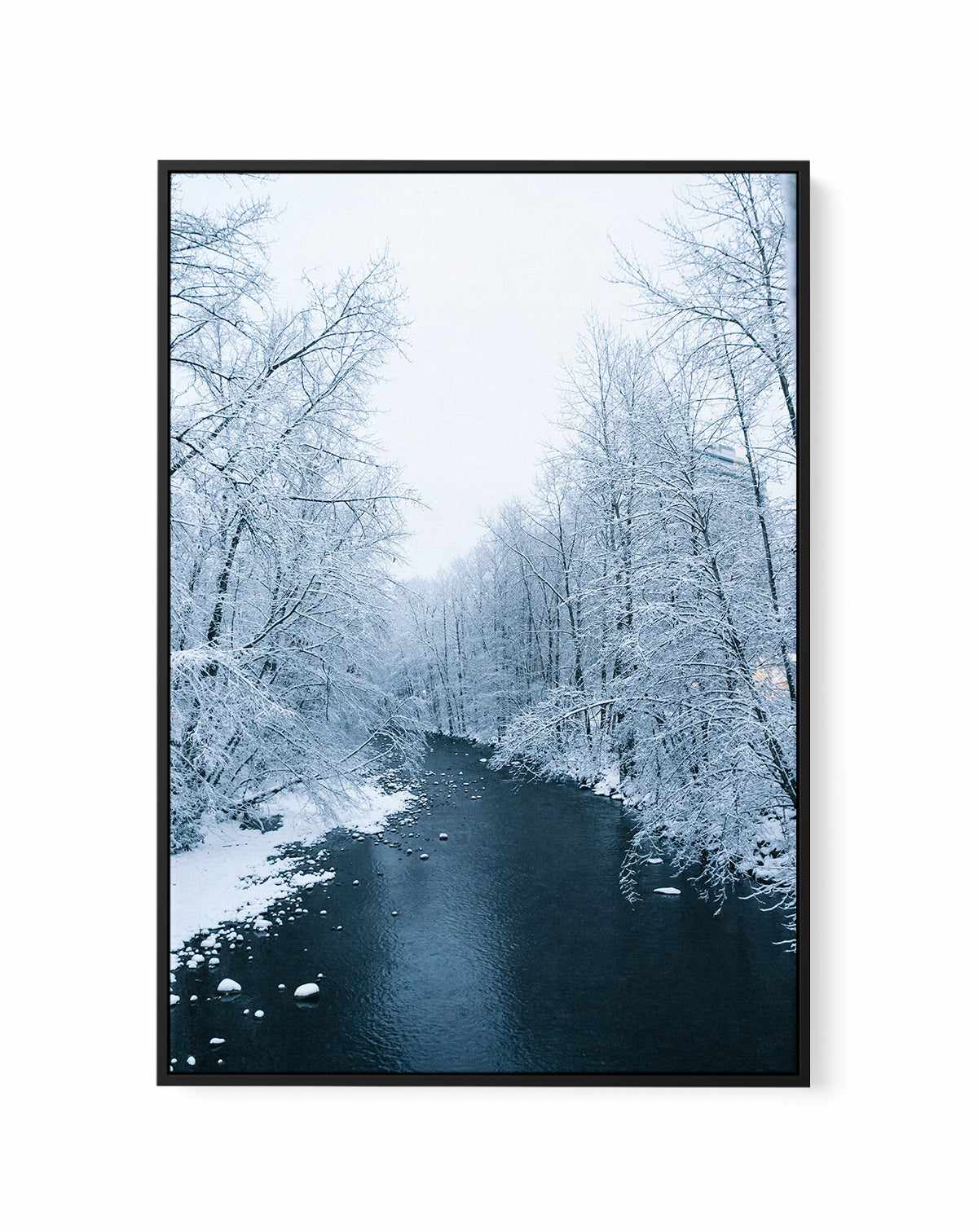 Cold River by Kalen X | Framed Canvas Art Print