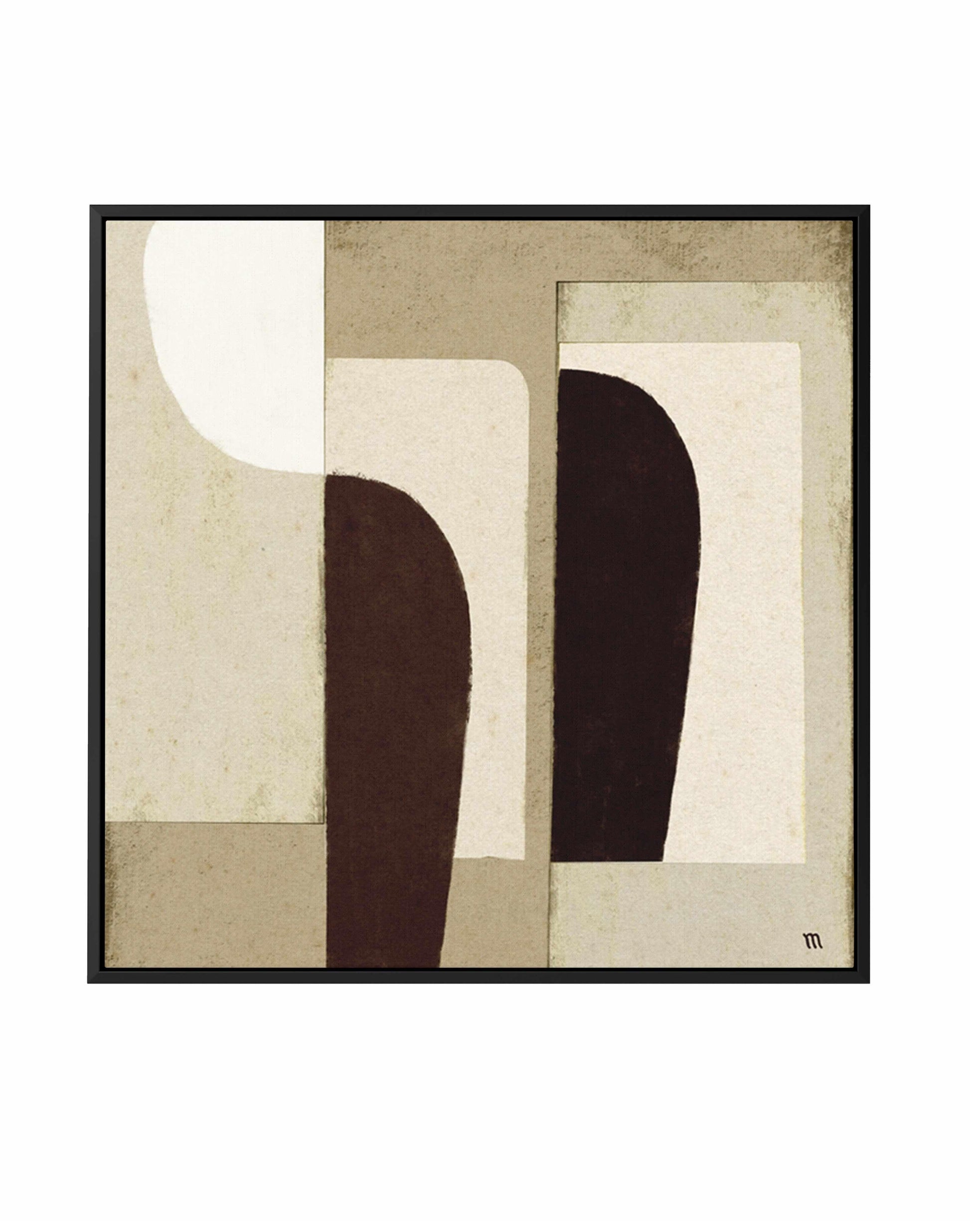 Collage in Neutrals 1 by Marco Marella | Framed Canvas Art Print from Olive et Oriel where you can shop wallpaper and artworks online