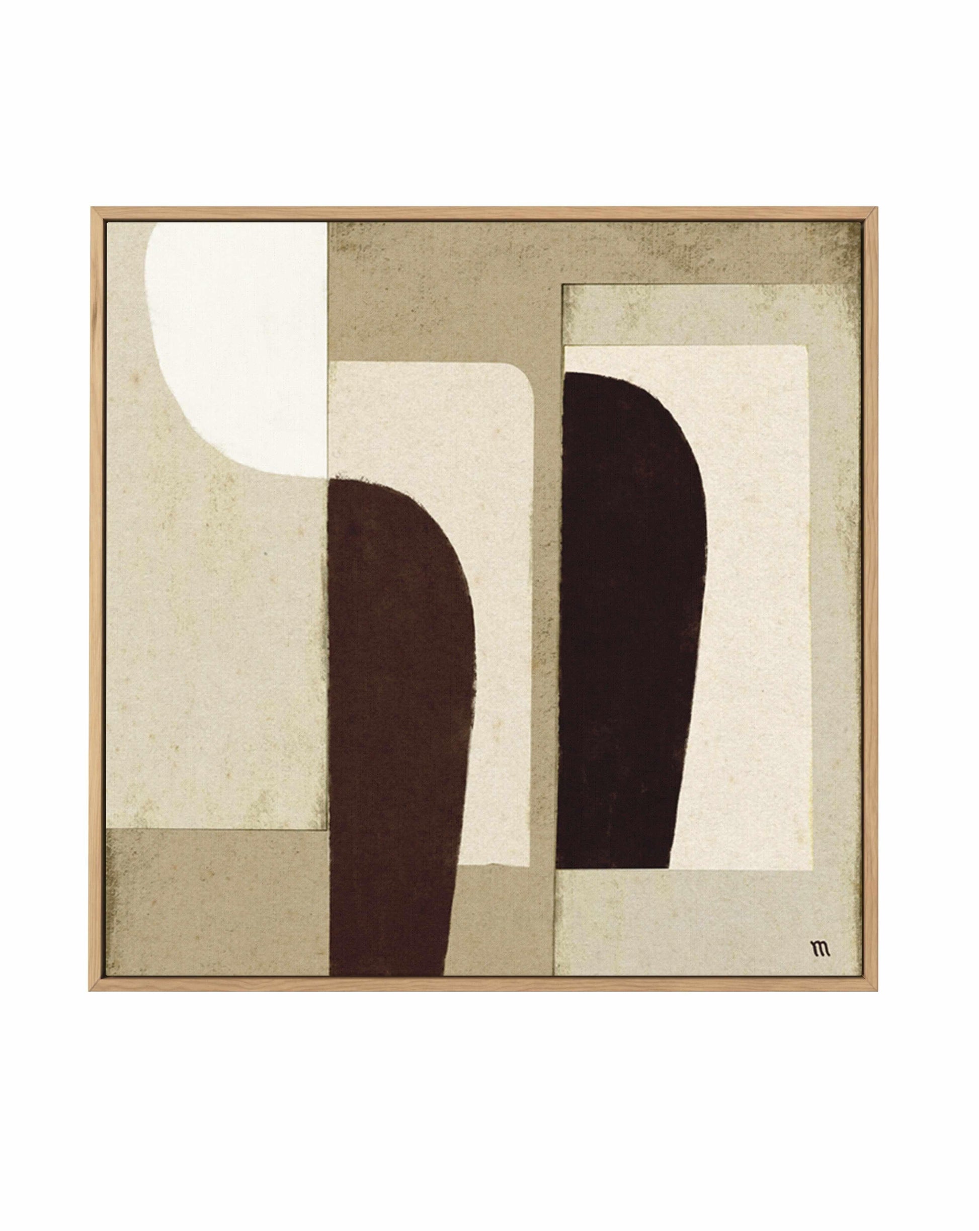 Collage in Neutrals 1 by Marco Marella | Framed Canvas Art Print from Olive et Oriel where you can shop wallpaper and artworks online