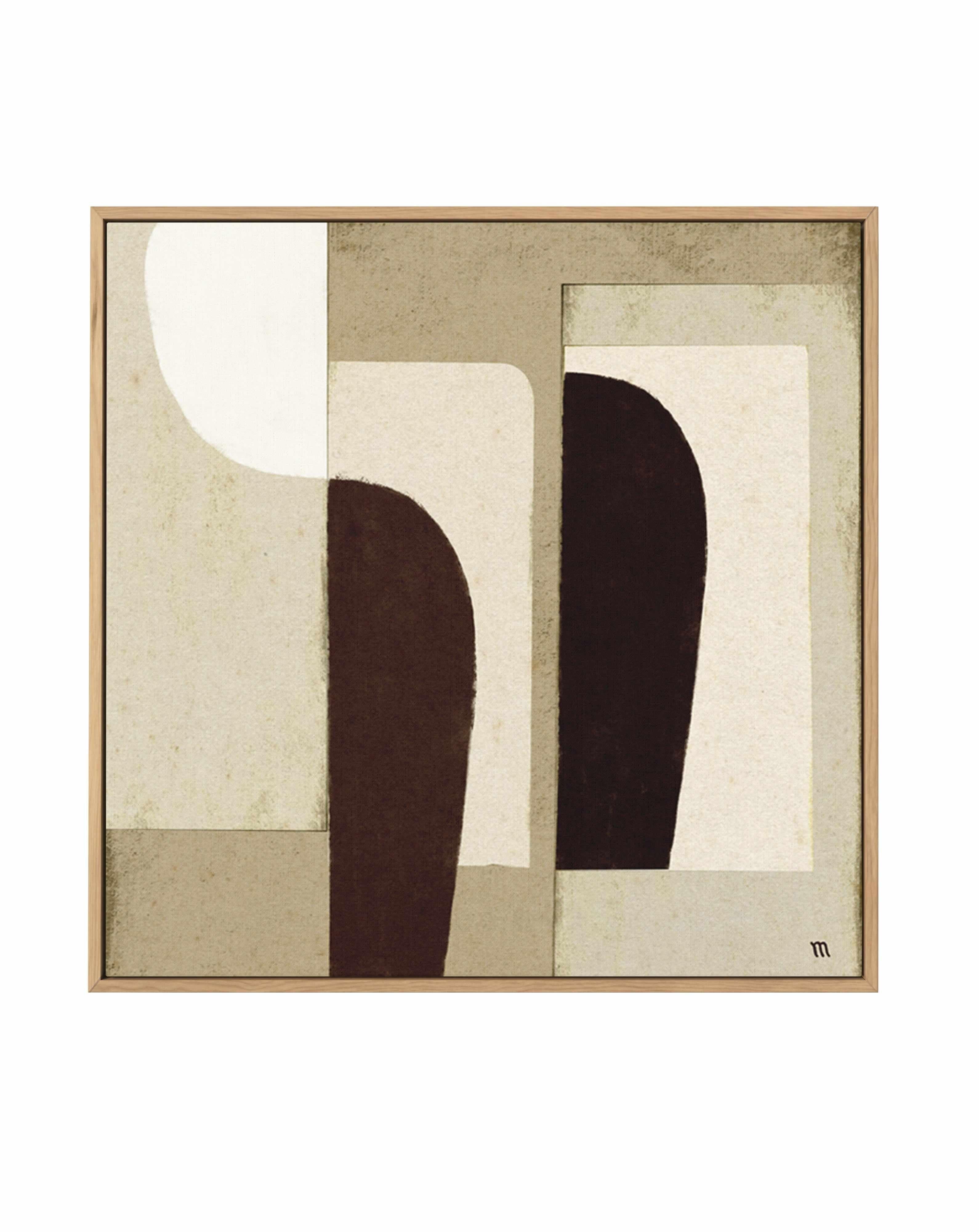 Collage in Neutrals 1 by Marco Marella | Framed Canvas Art Print from Olive et Oriel where you can shop wallpaper and artworks online