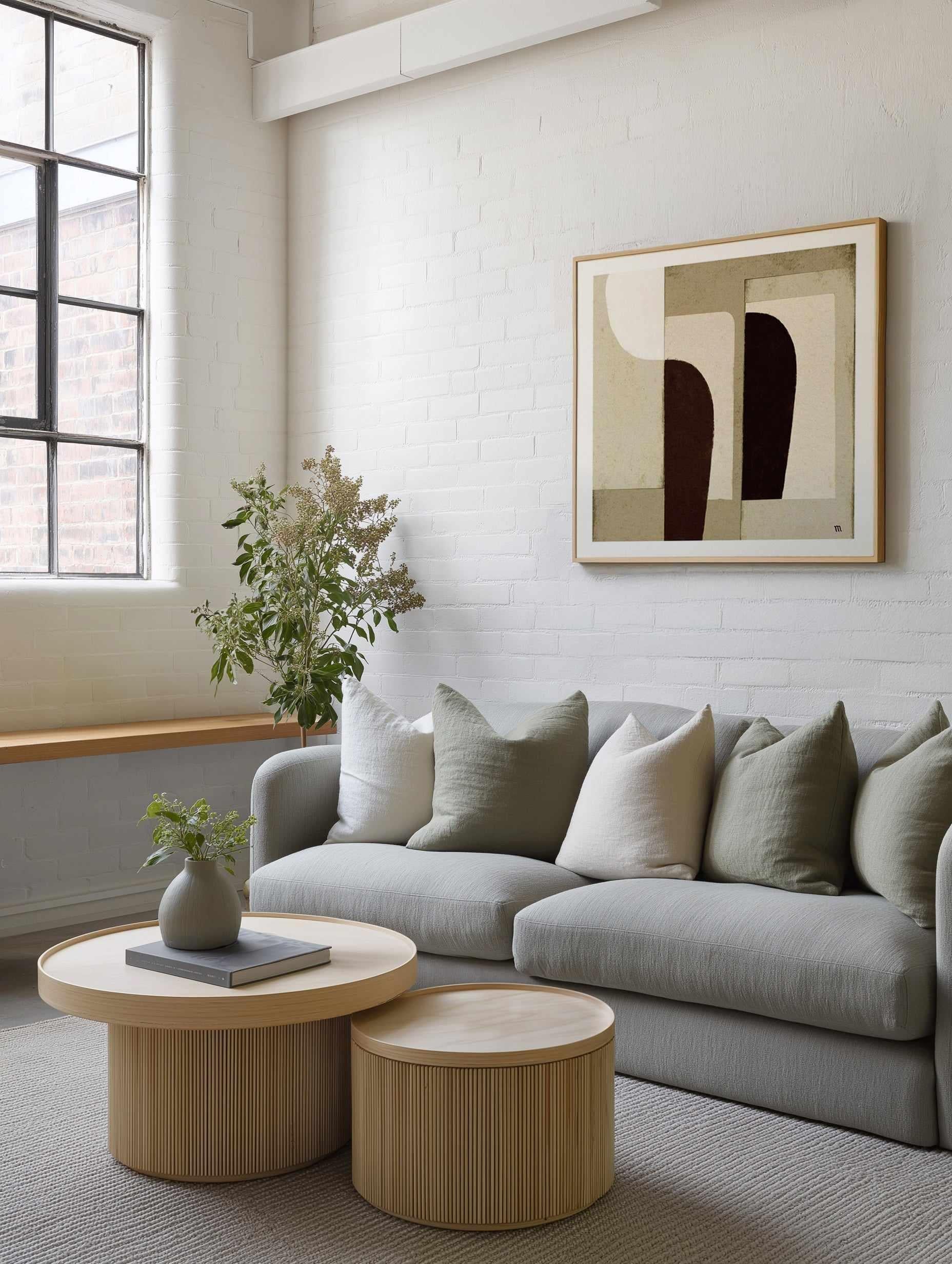 Collage in Neutrals 1 by Marco Marella | Art Print from Olive et Oriel where you can shop wallpaper and artworks online