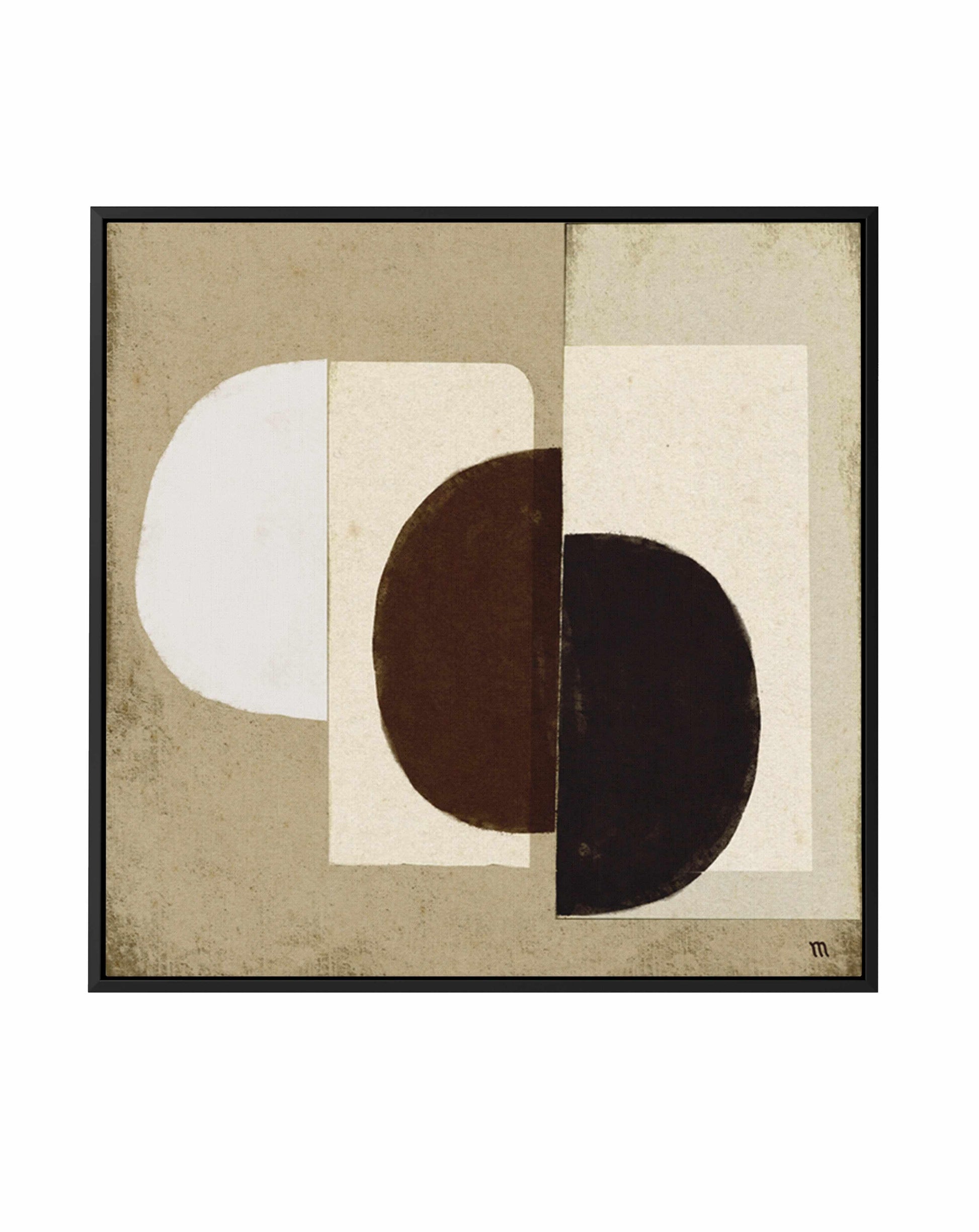Collage in Neutrals 2 by Marco Marella | Framed Canvas Art Print from Olive et Oriel where you can shop wallpaper and artworks online