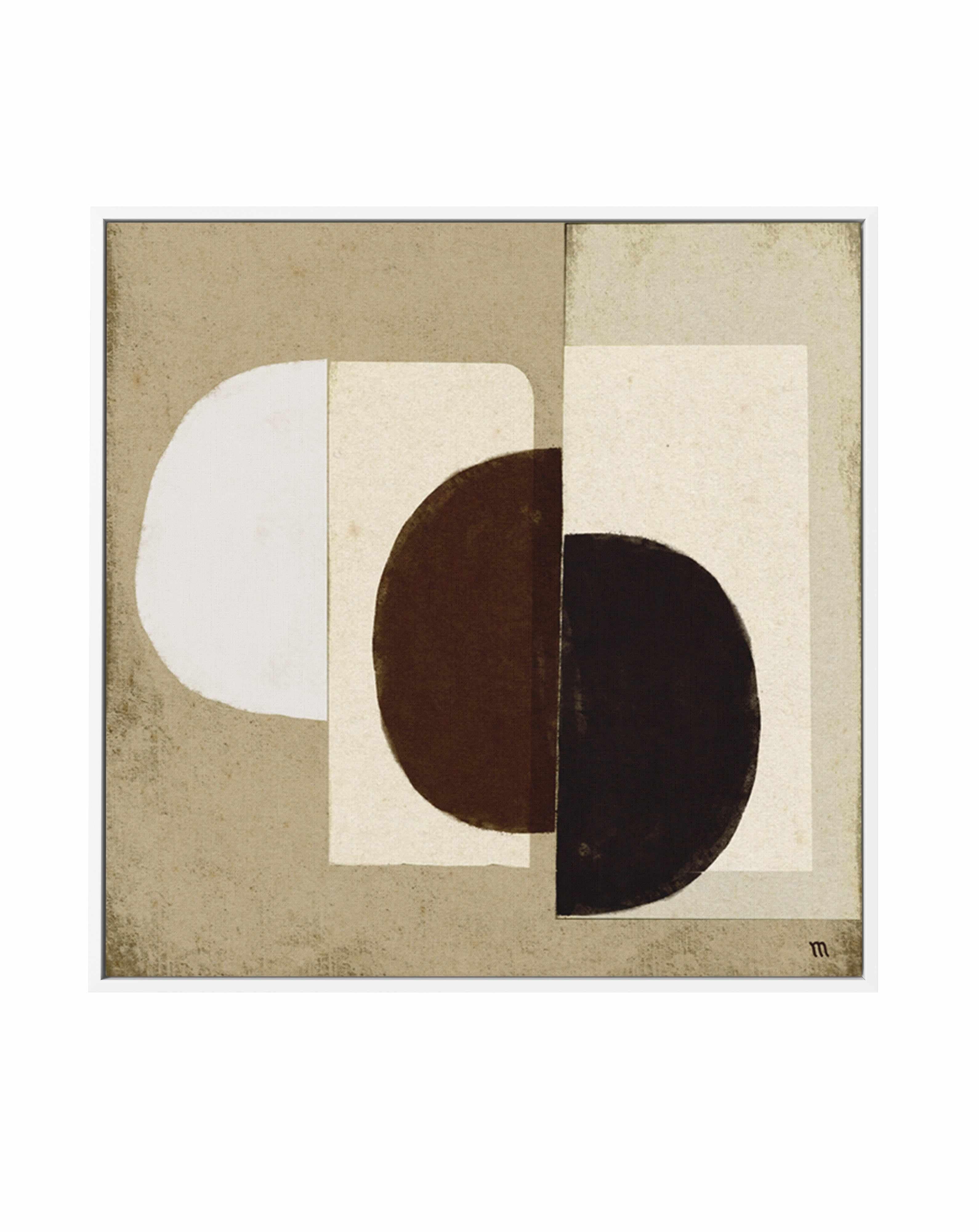 Collage in Neutrals 2 by Marco Marella | Framed Canvas Art Print from Olive et Oriel where you can shop wallpaper and artworks online