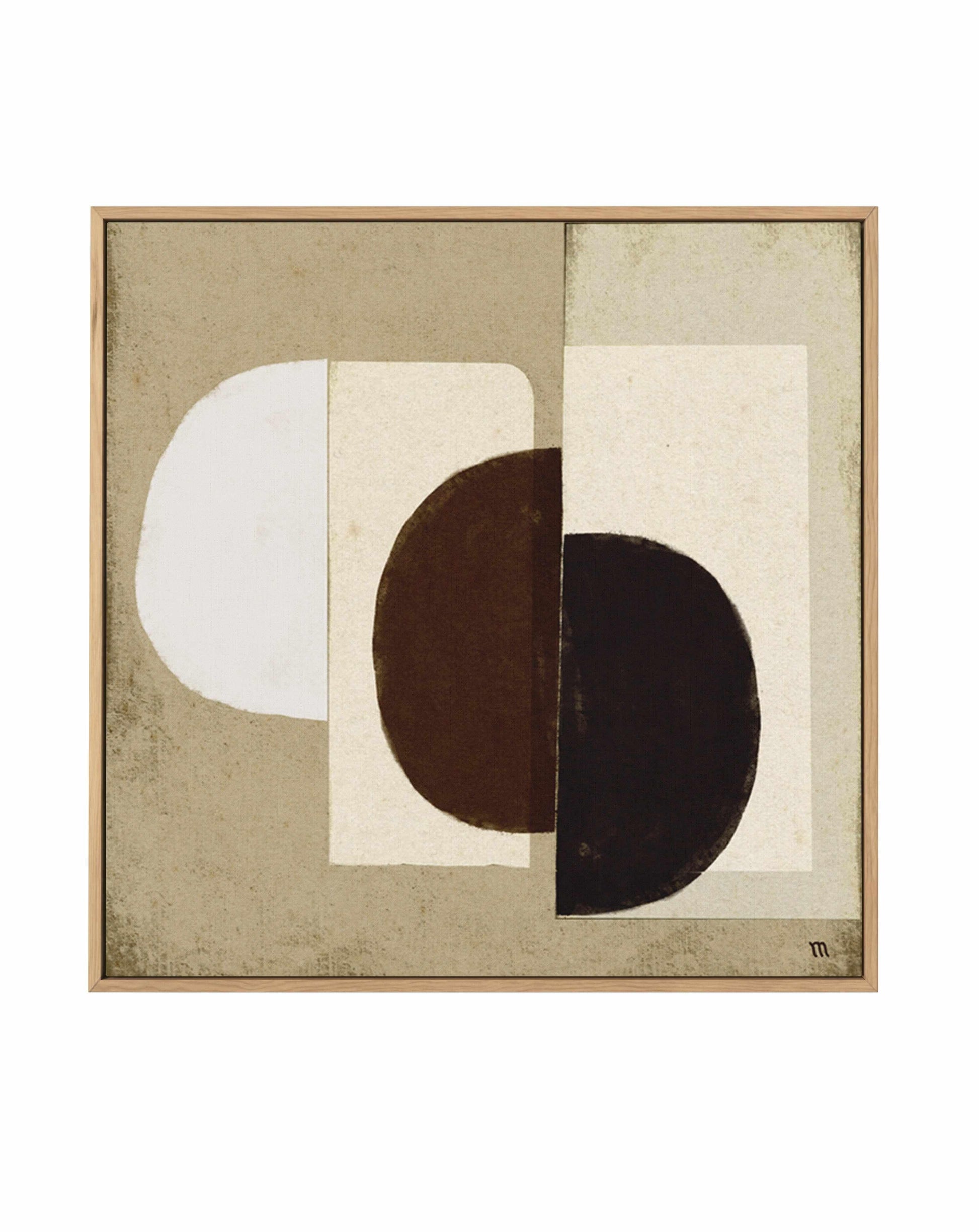 Collage in Neutrals 2 by Marco Marella | Framed Canvas Art Print from Olive et Oriel where you can shop wallpaper and artworks online