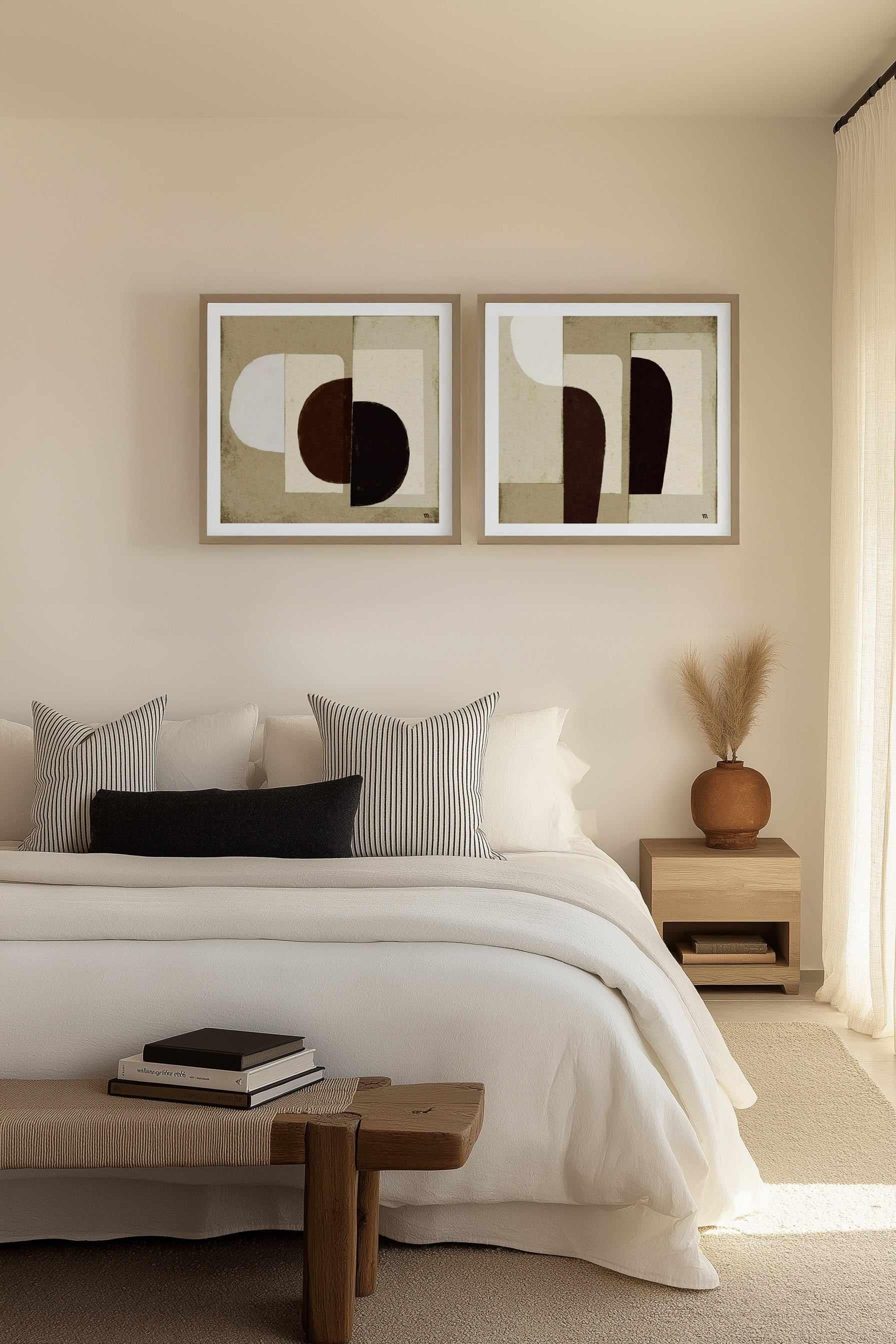 Collage in Neutrals 2 by Marco Marella | Art Print from Olive et Oriel where you can shop wallpaper and artworks online