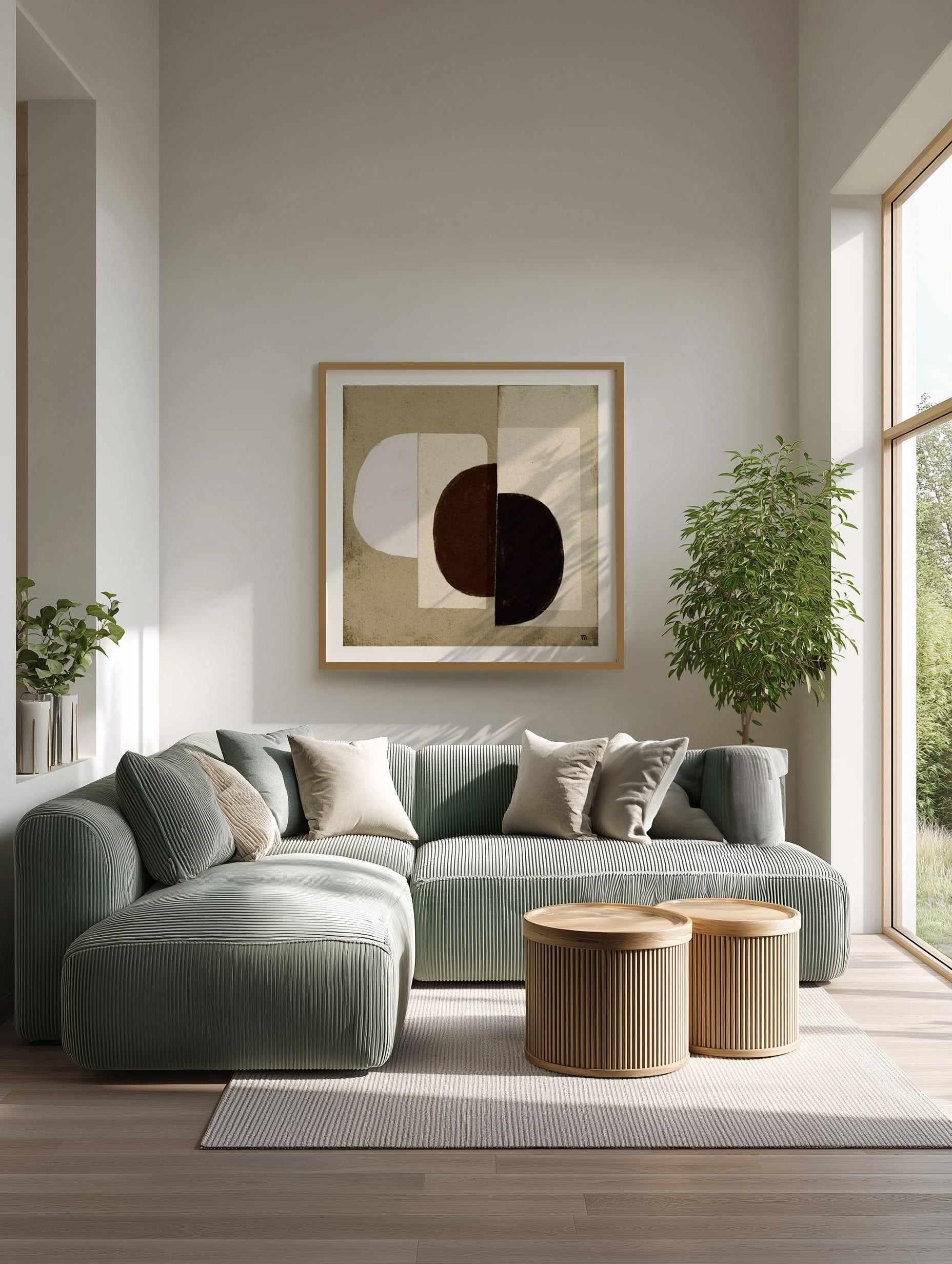 Collage in Neutrals 2 by Marco Marella | Art Print from Olive et Oriel where you can shop wallpaper and artworks online