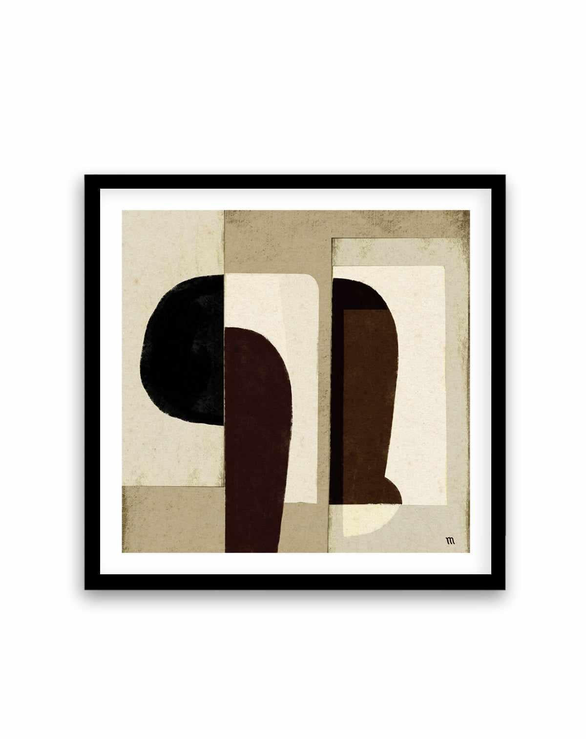 Collage with Black and Brown by Marco Marella | Art Print from Olive et Oriel where you can shop wallpaper and artworks online