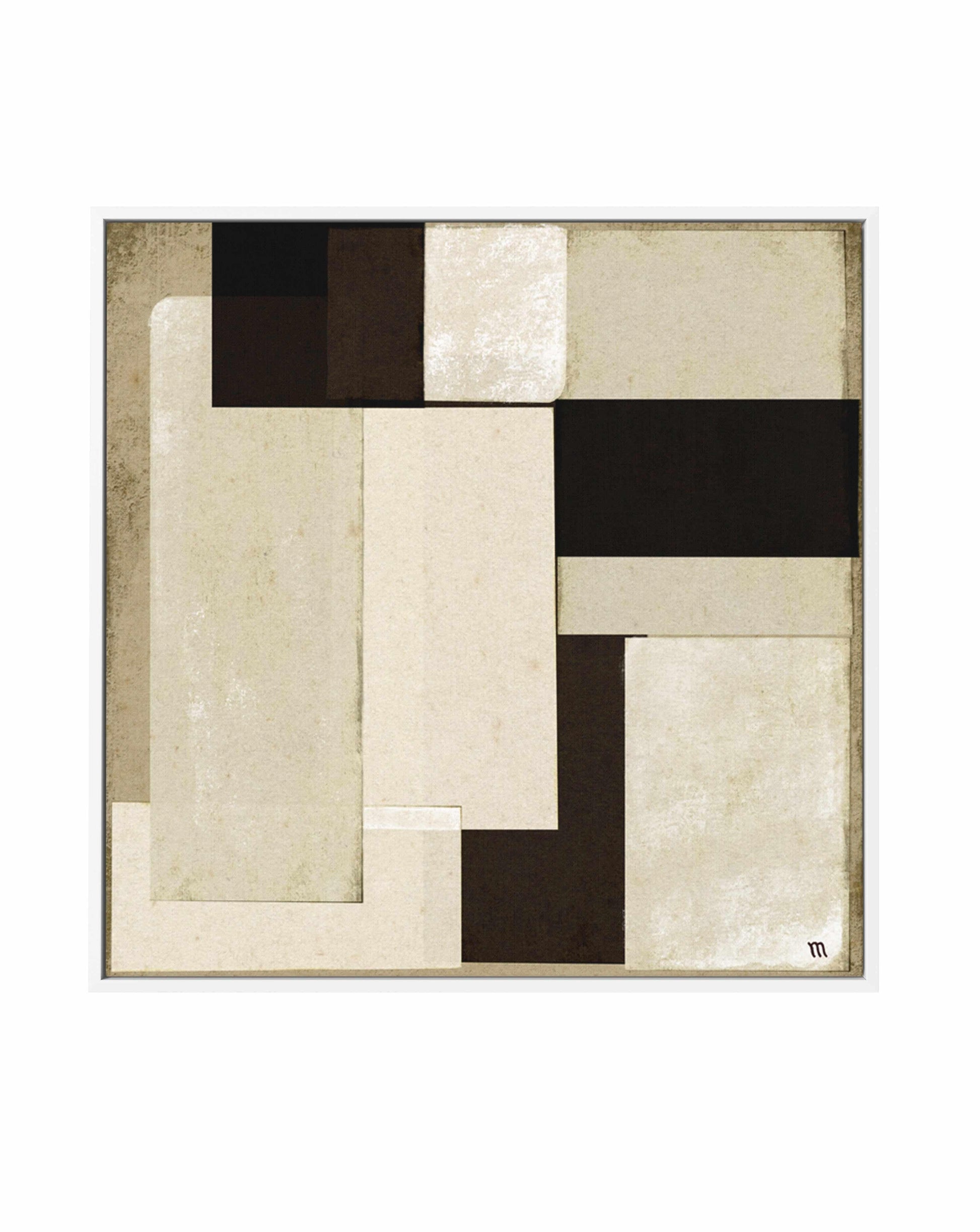 Collage with Neutrals 1 by Marco Marella | Framed Canvas Art Print from Olive et Oriel where you can shop wallpaper and artworks online