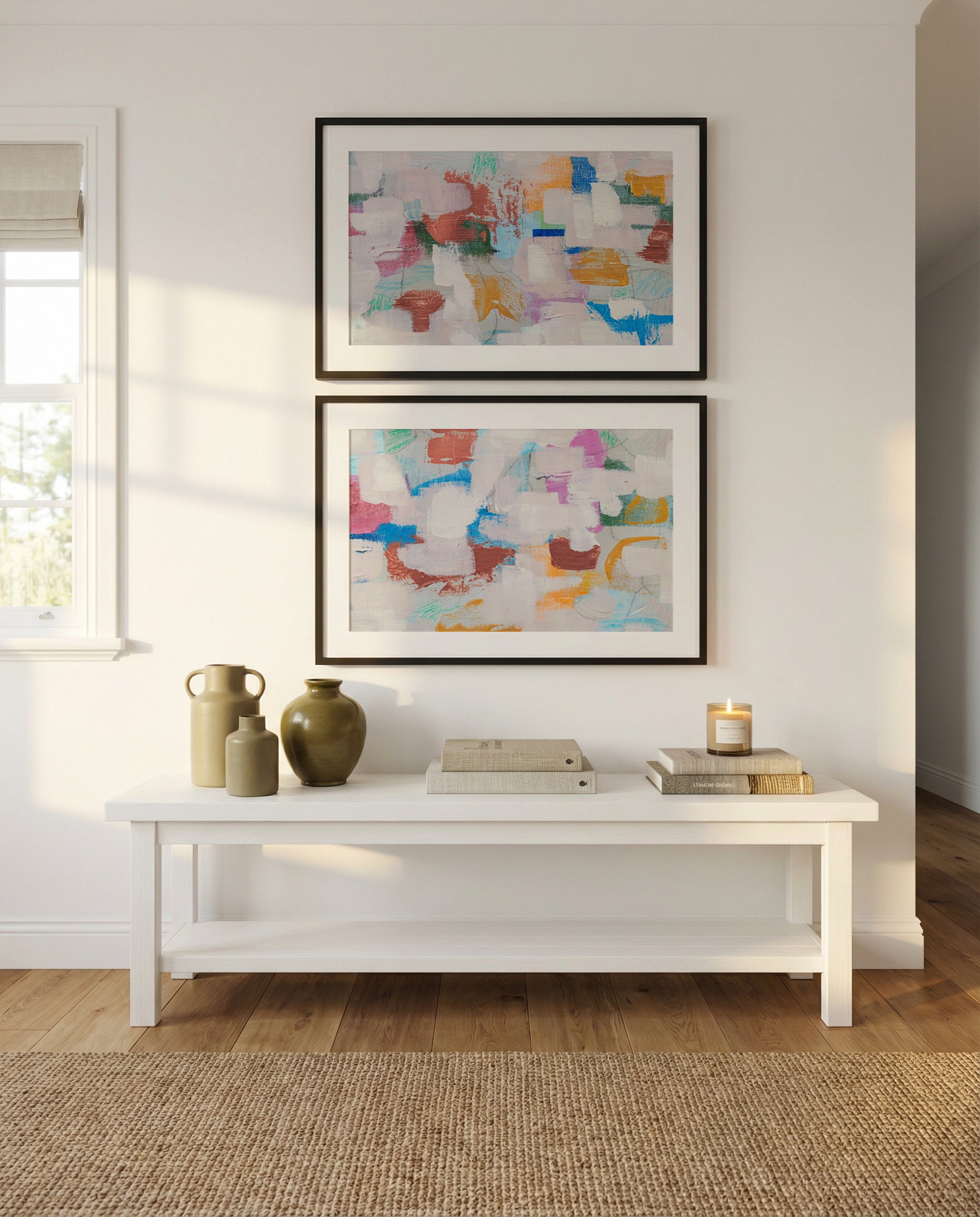 Color My Wall 1 & 2 by Judson Lee Art Print Set of 2 | Matching Wall Art