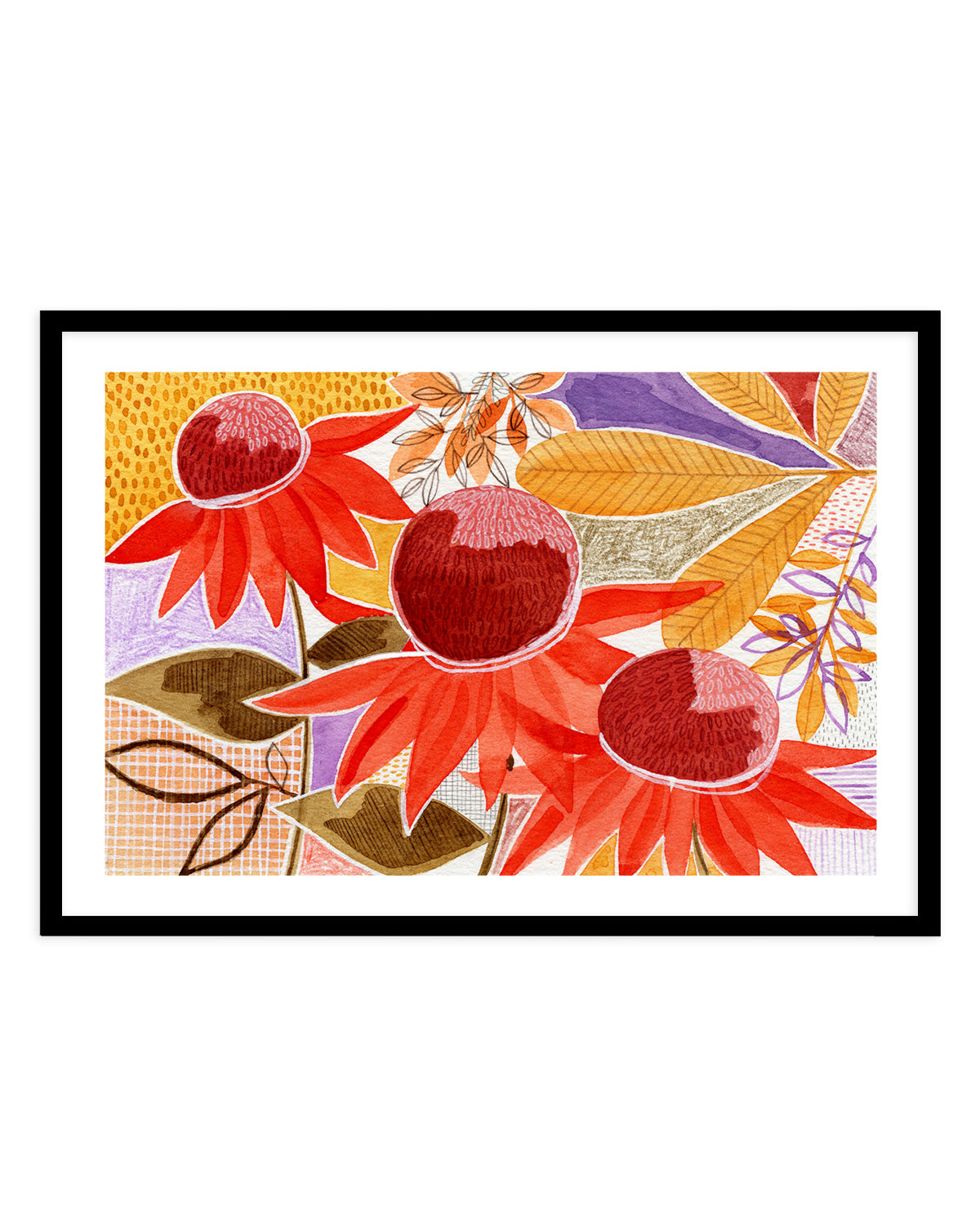 Colorful Autumn Blooms by Susan Black | Art Print