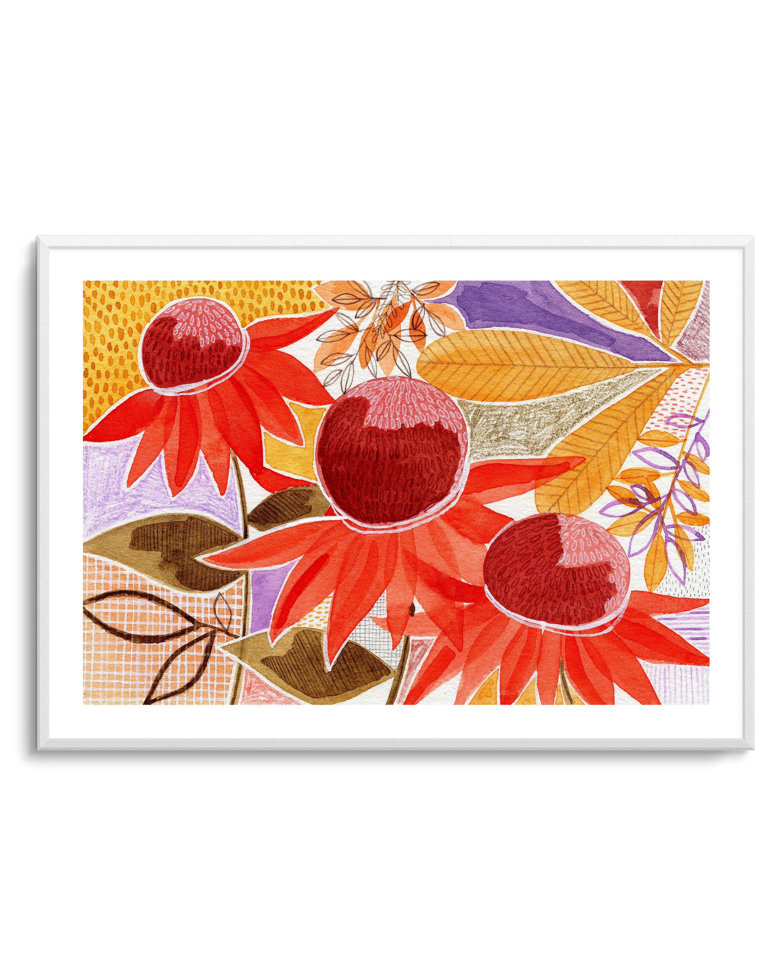Colorful Autumn Blooms by Susan Black | Art Print