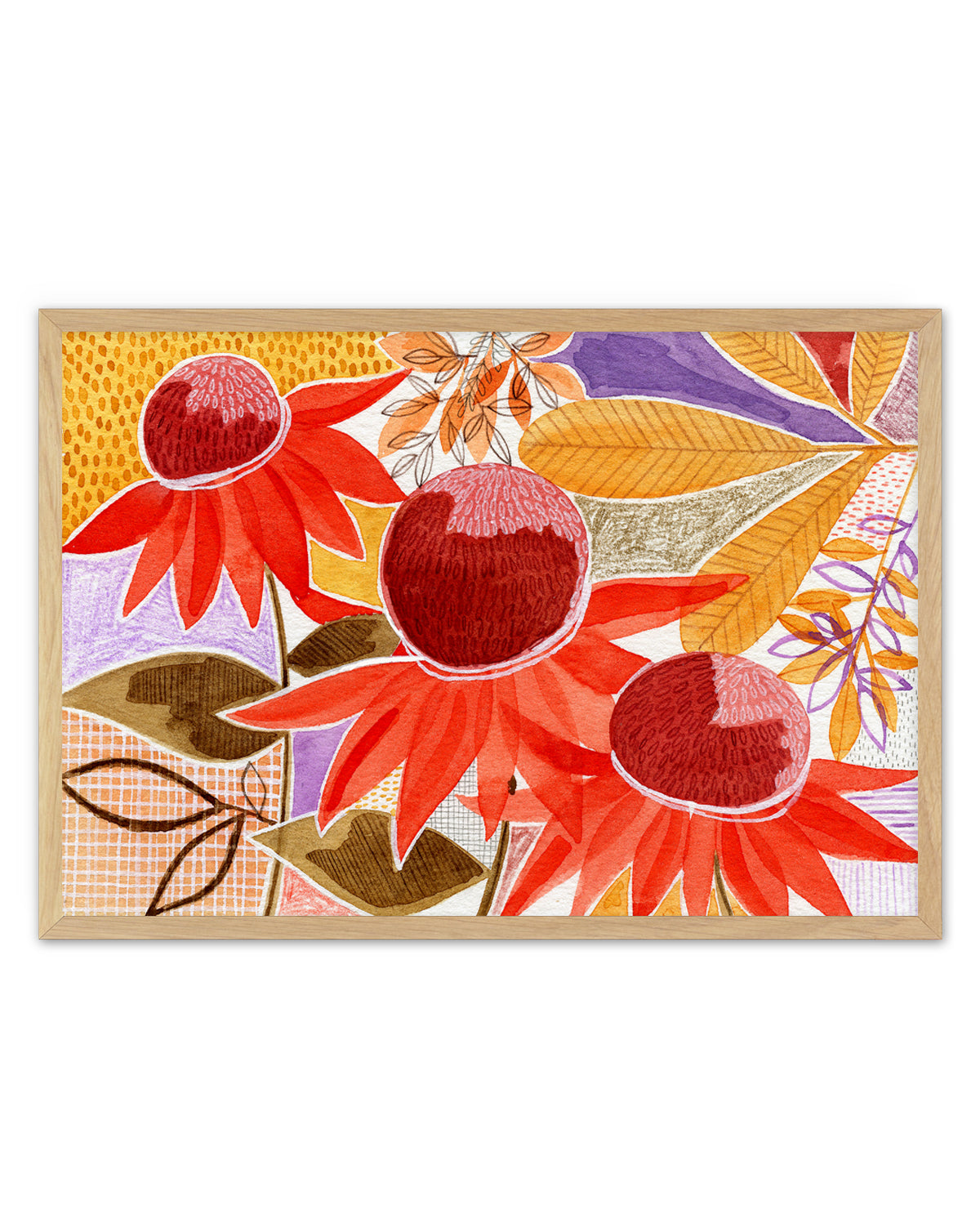 Colorful Autumn Blooms by Susan Black | Art Print