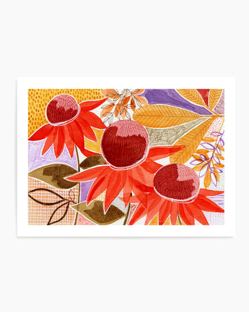 Colorful Autumn Blooms by Susan Black | Art Print
