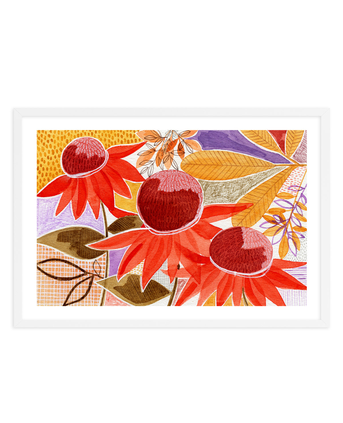 Colorful Autumn Blooms by Susan Black | Art Print