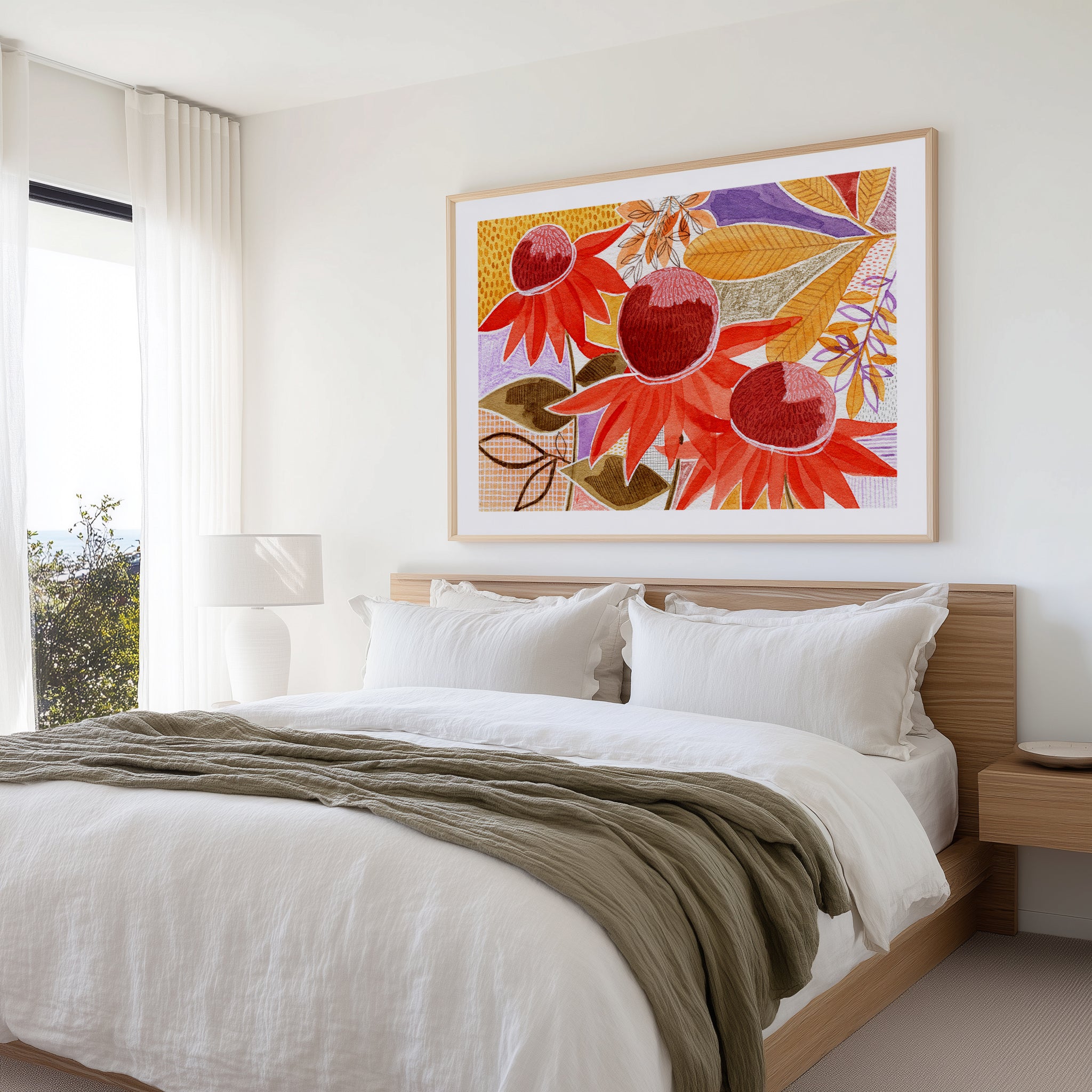 Colorful Autumn Blooms by Susan Black | Art Print