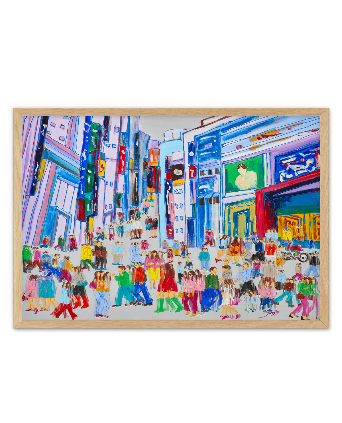 Colorful City Crowd by Jukyong Park | Art Print