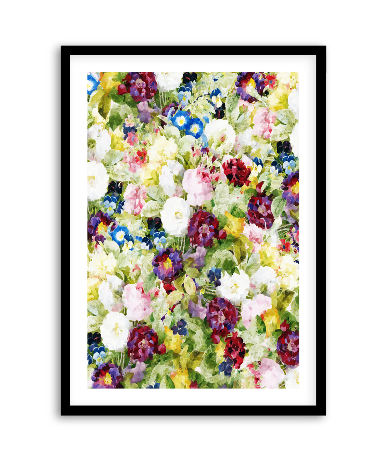 Colorful Garden Blooms by Uma Gokhale | Art Print