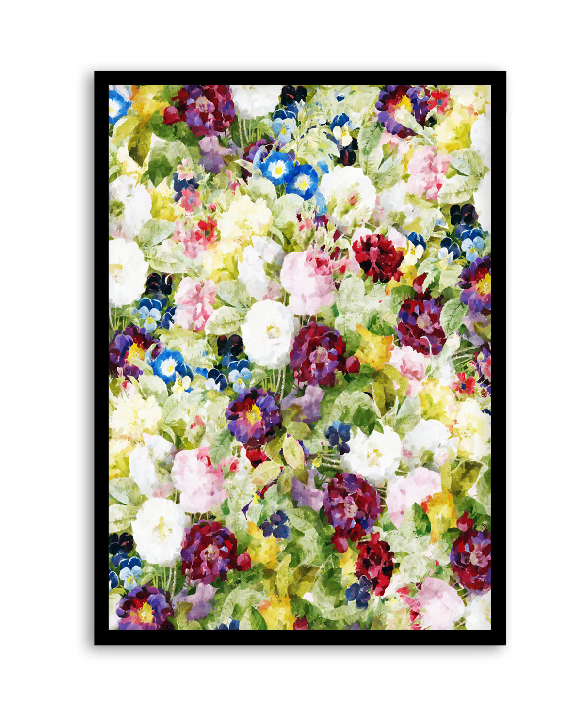 Colorful Garden Blooms by Uma Gokhale | Art Print