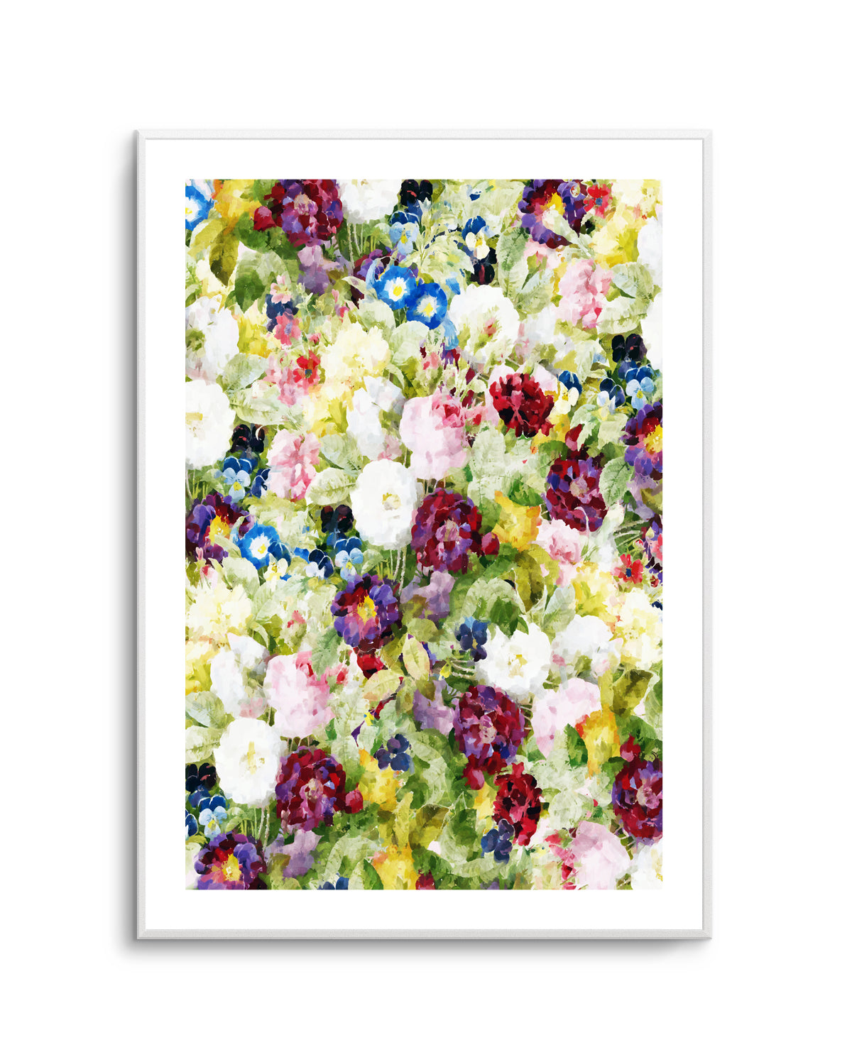 Colorful Garden Blooms by Uma Gokhale | Art Print