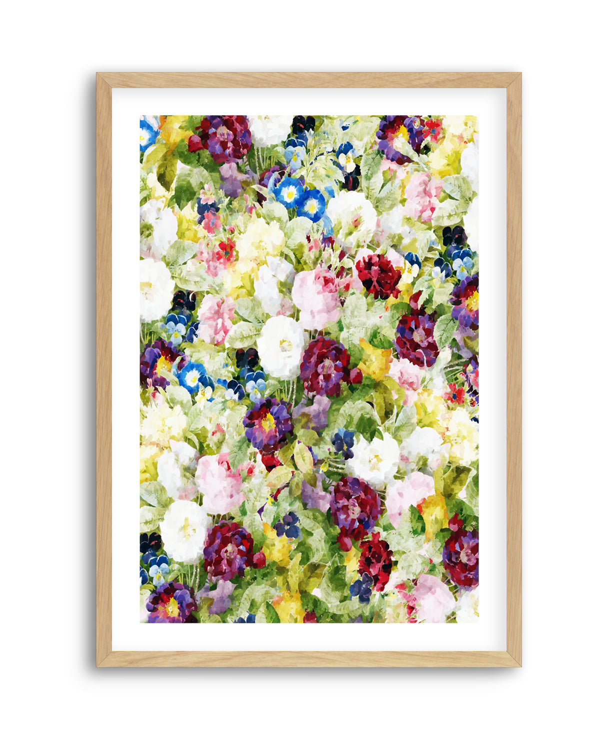 Colorful Garden Blooms by Uma Gokhale | Art Print
