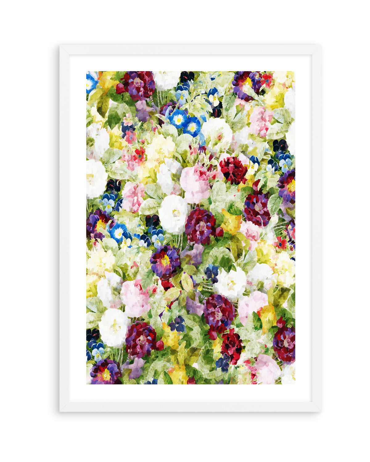 Colorful Garden Blooms by Uma Gokhale | Art Print