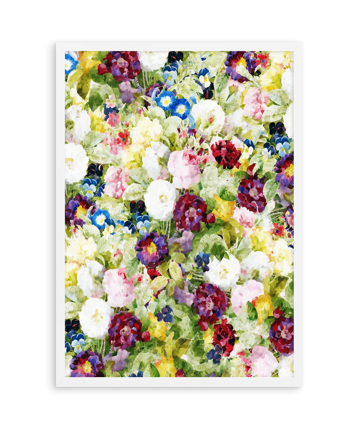 Colorful Garden Blooms by Uma Gokhale | Art Print