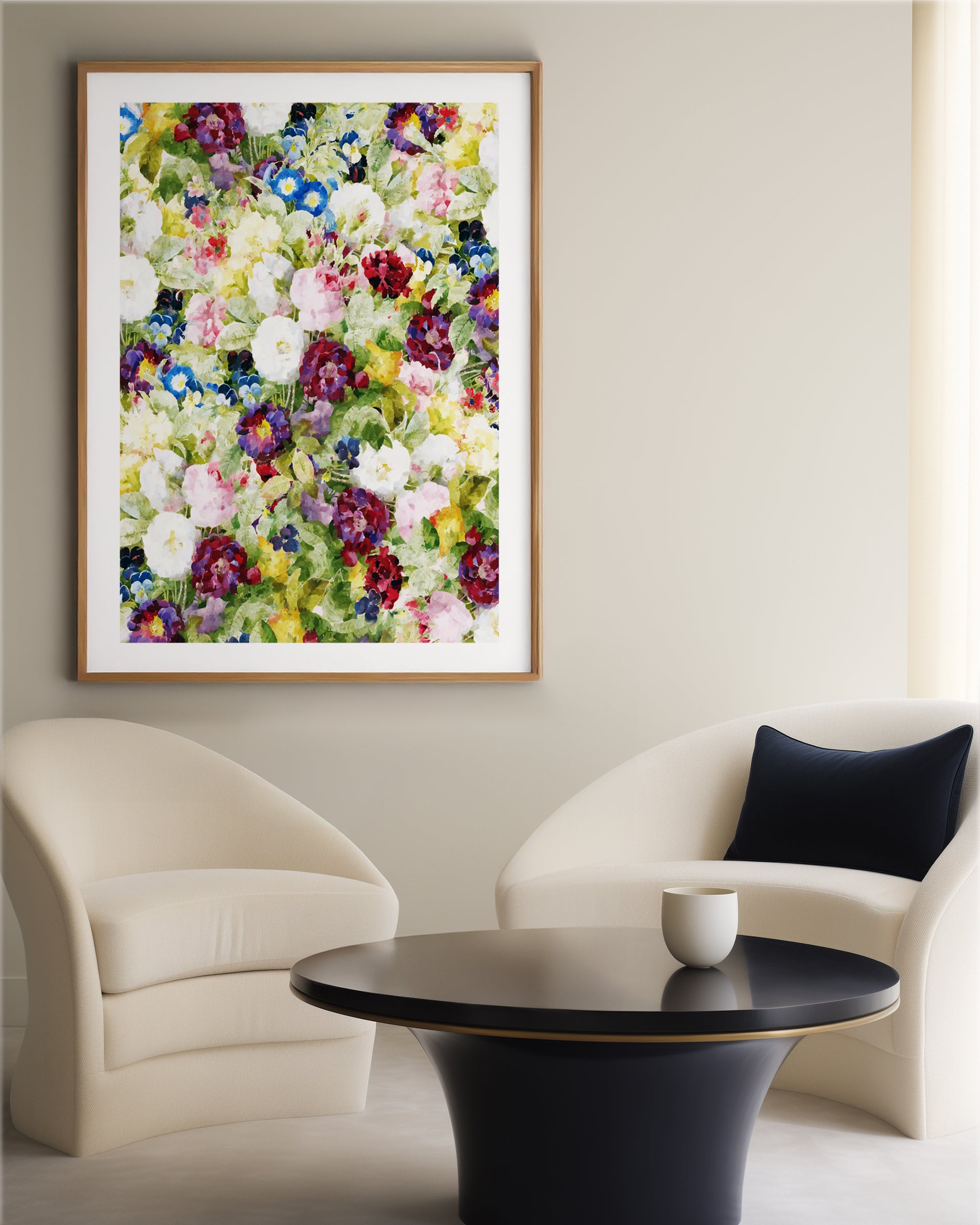 Colorful Garden Blooms by Uma Gokhale | Art Print