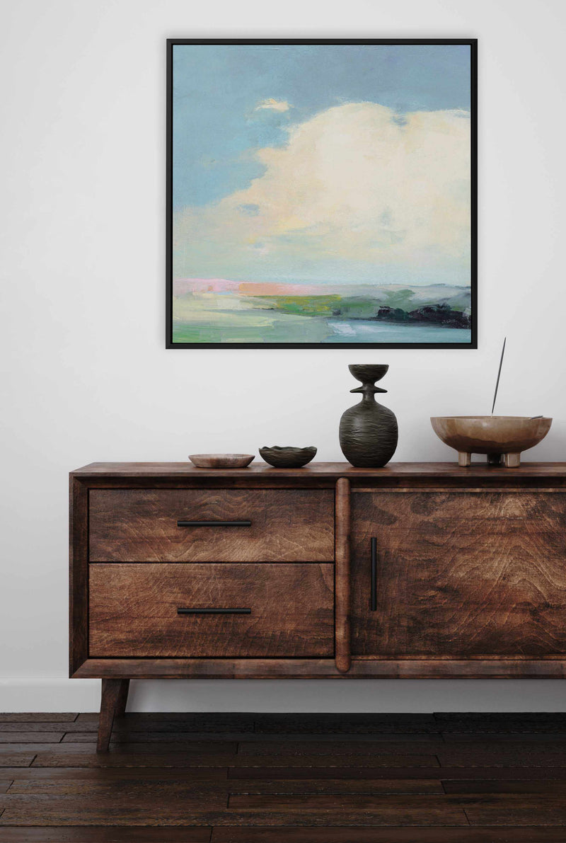 Colorful Horizon II Bright | Framed Canvas Art Print from Olive et Oriel where you can shop wallpaper and artworks online